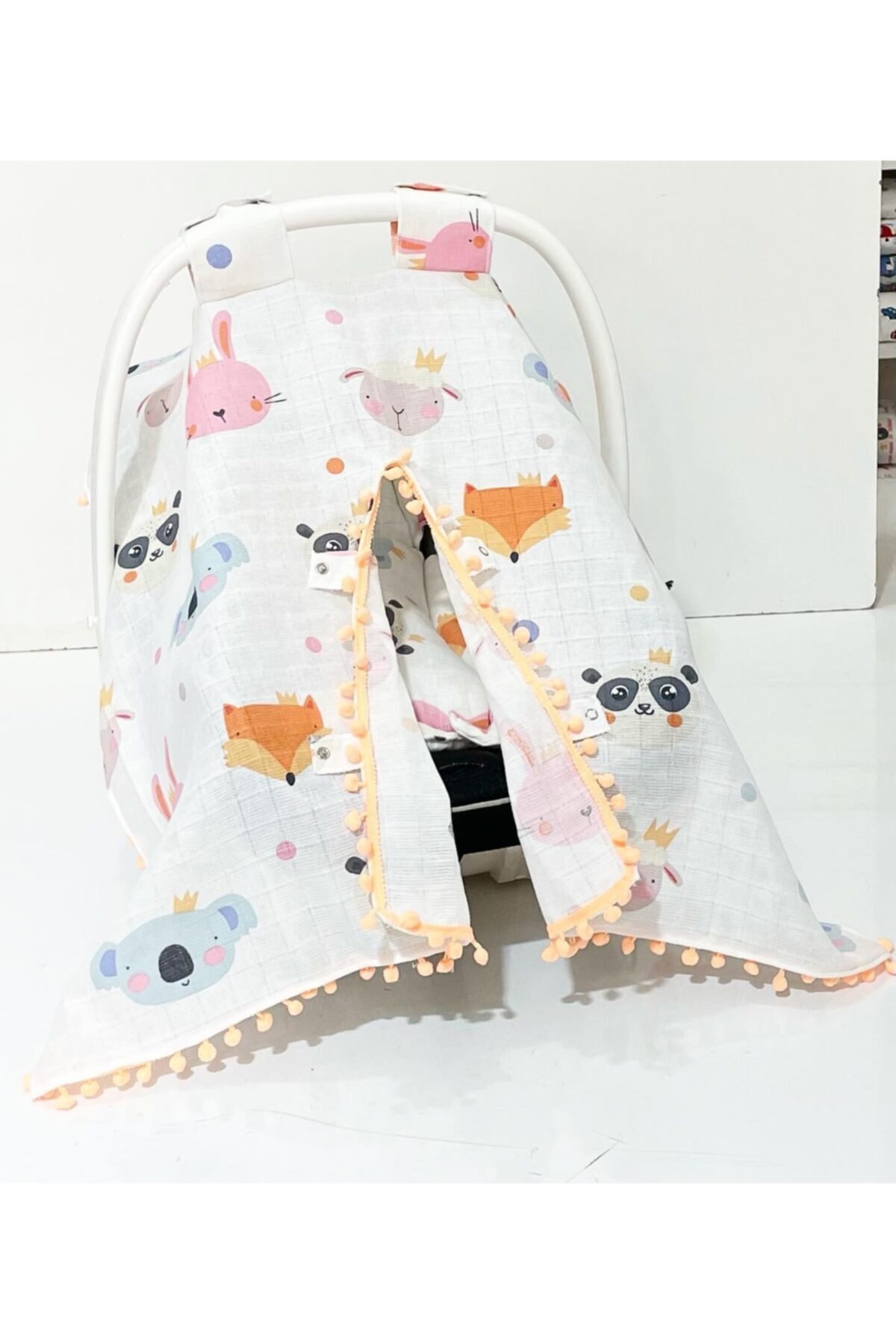 Babycitytr %100 Pamuk Müslin Kumaş Puset Anakucağı Örtüsü/ Minderi