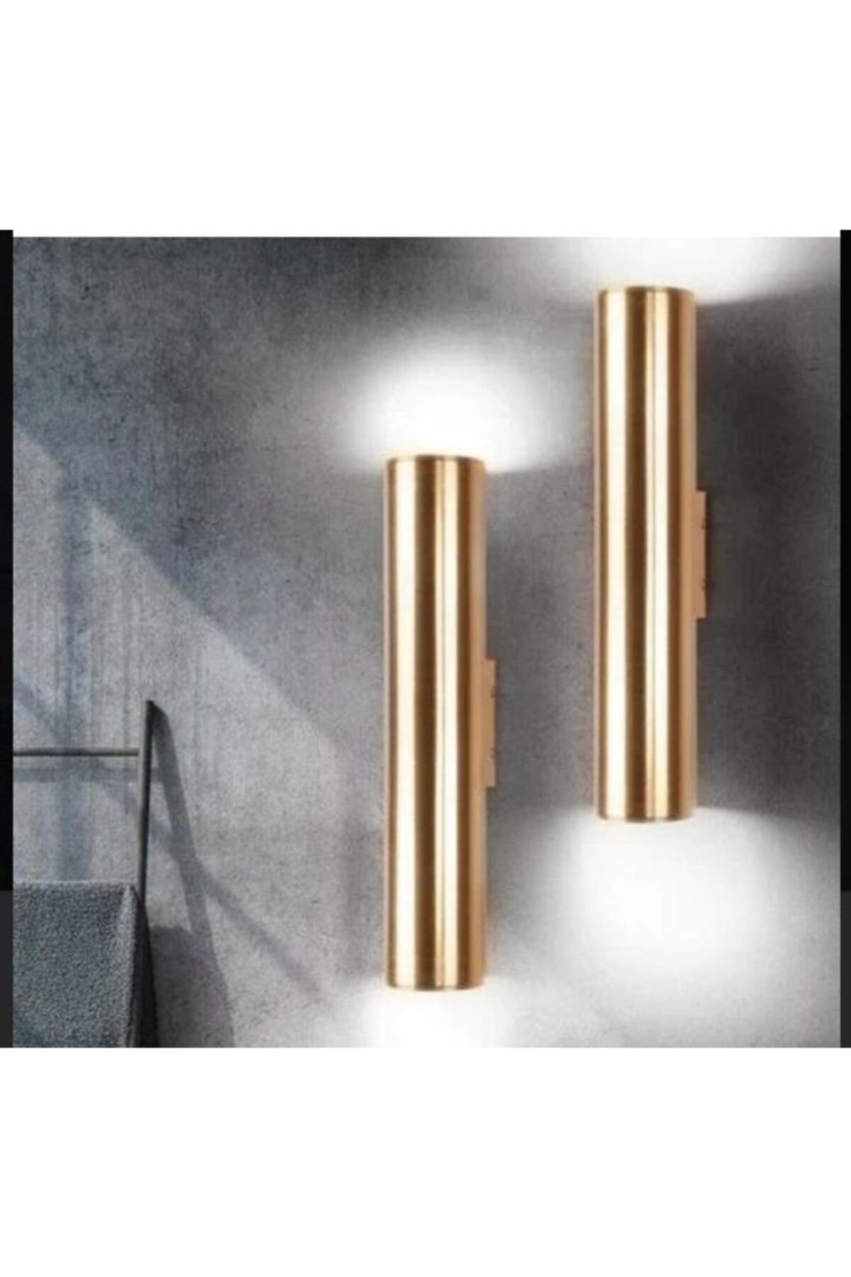 Mylights Parlak Gold Parlak Altın Led Çift Yön Led Aplik Ampul Dahilidir Tek Fiyatı
