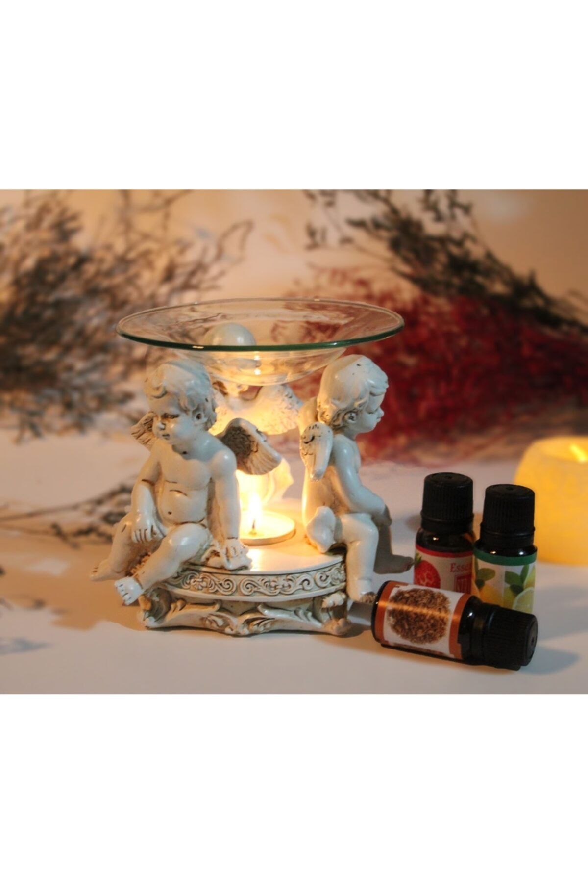 TOPTANB2B Dekoratif Melekli Meditasyon Buhurdanlık