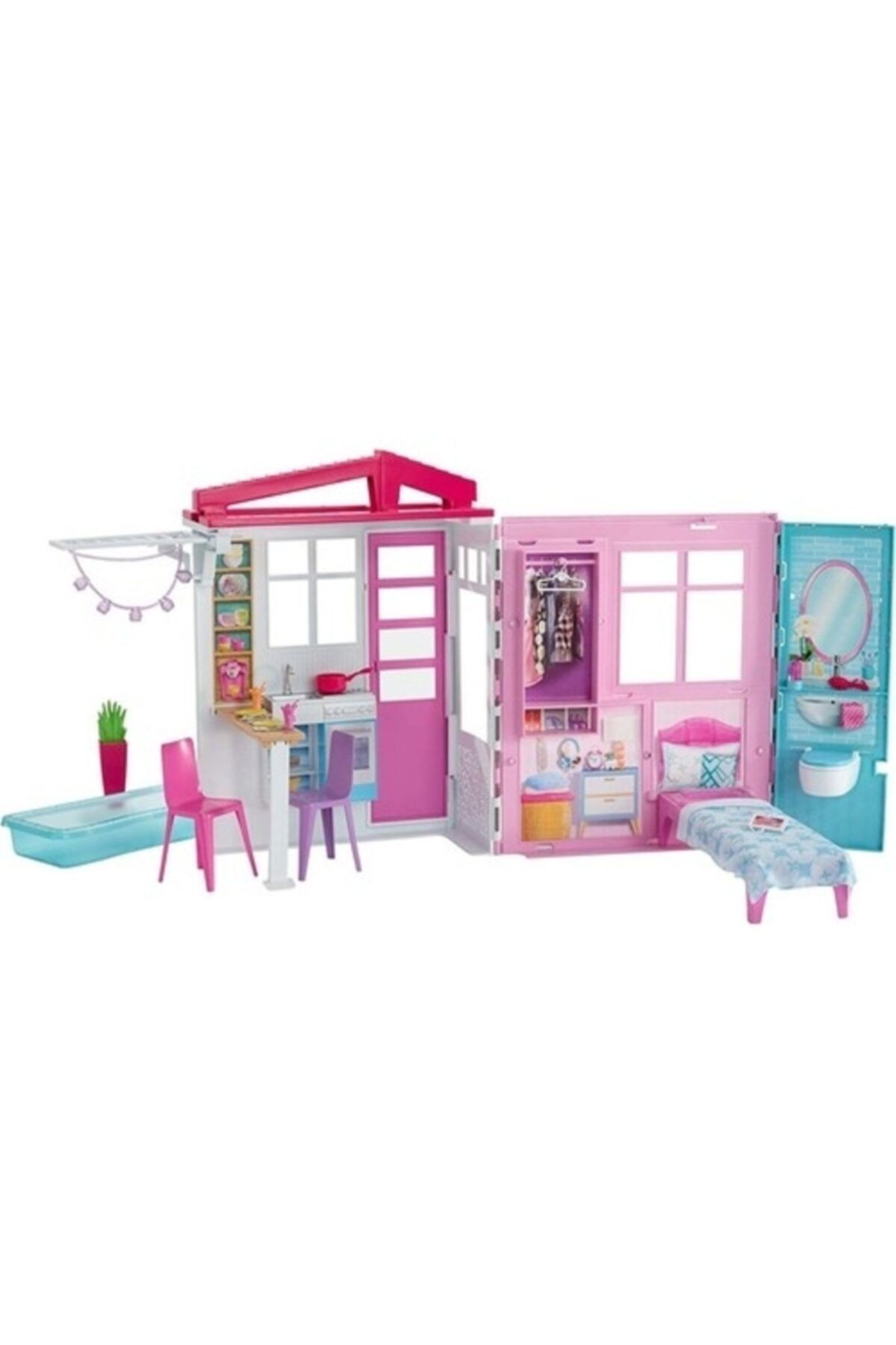 Barbie Taşınabilir Portatif Evi Fxg54