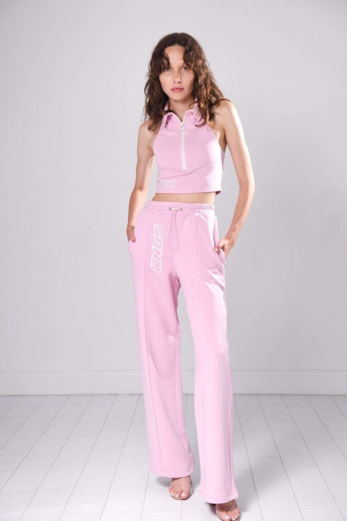 ŞEBNEM GÜNAY BUTTERFLY BLUSH TOP