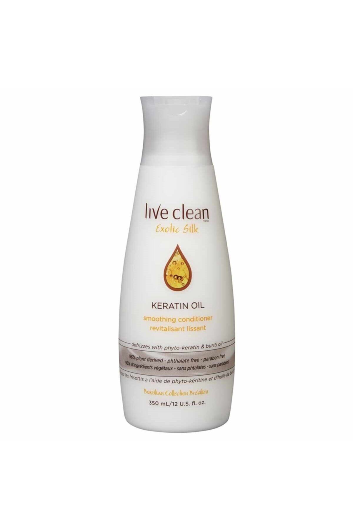 LIVE CLEAN Keratin Oil Saç Kremi Besleyici Ve Kırılma Karşıtı 350 Ml