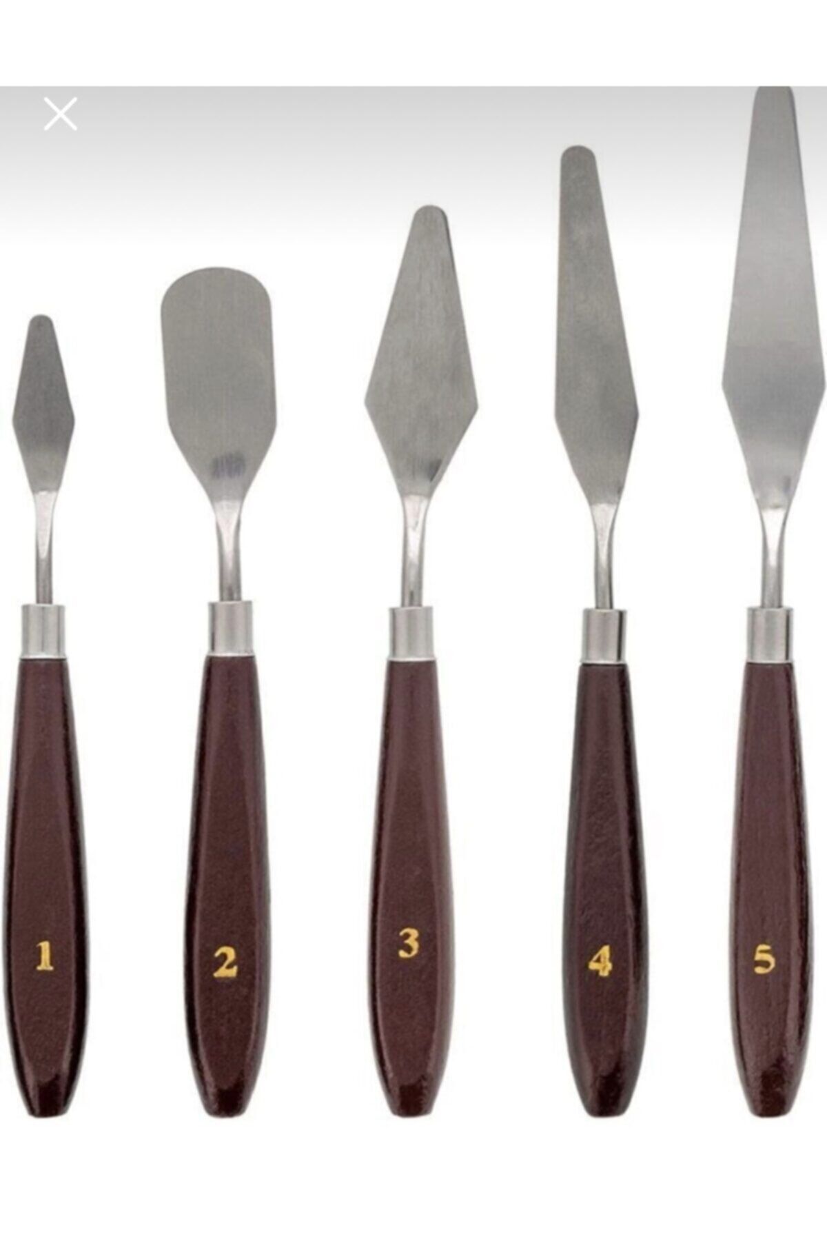 babysharkswim Bayar Ithalat Demir Spatula Seti 5 'li Set (PAİNTİNG KNİFE)