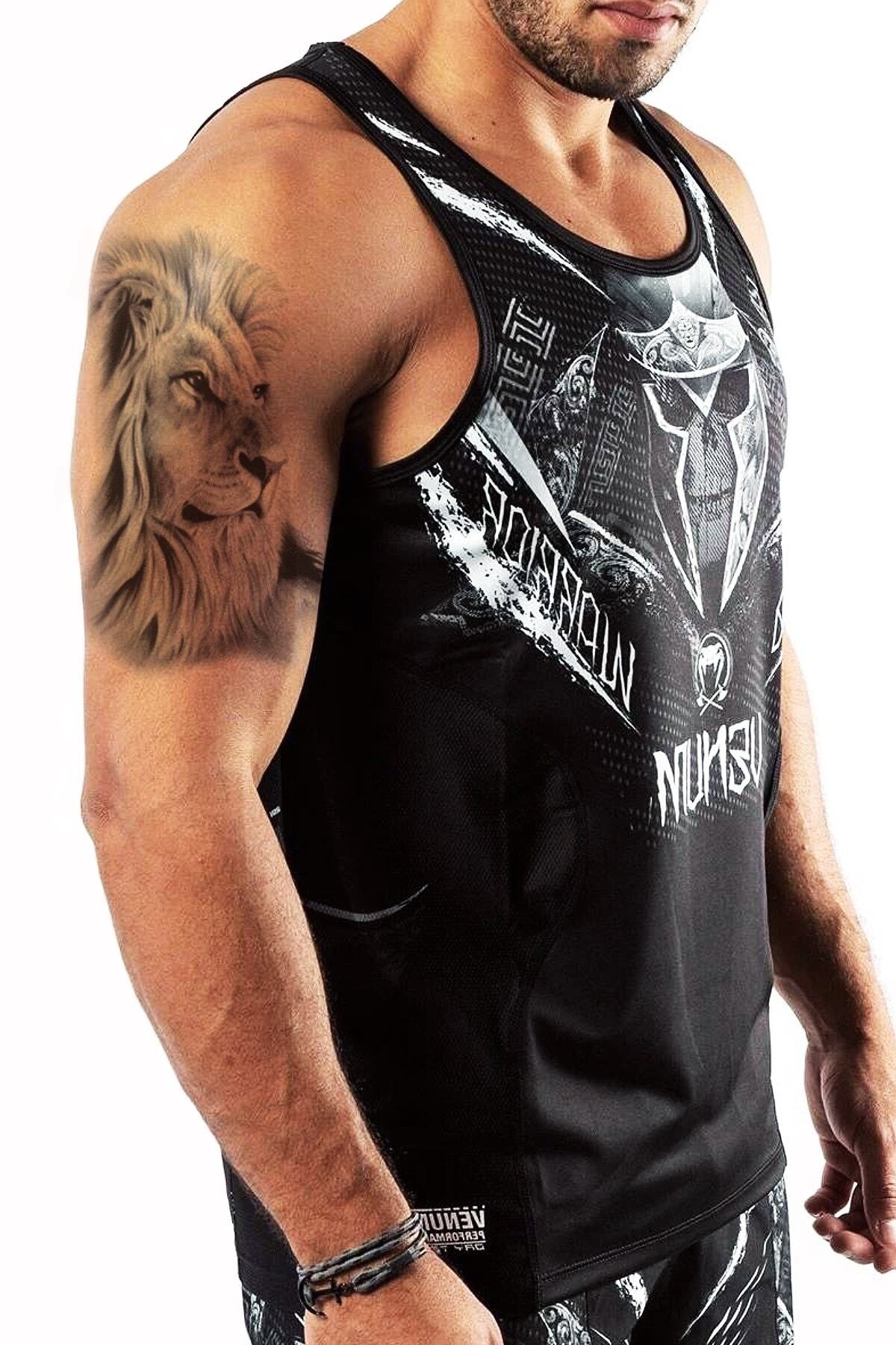 BP Tattoo Lion Büyük Boy Geçici Aslan Dövmesi Unisex
