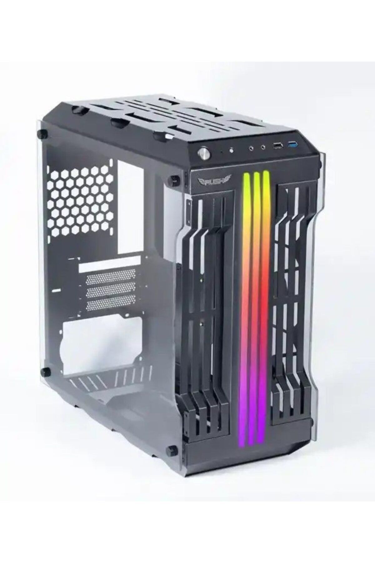 Rush Rca131 Siyah Chopper Gamıng Oyuncu Rgb Atx