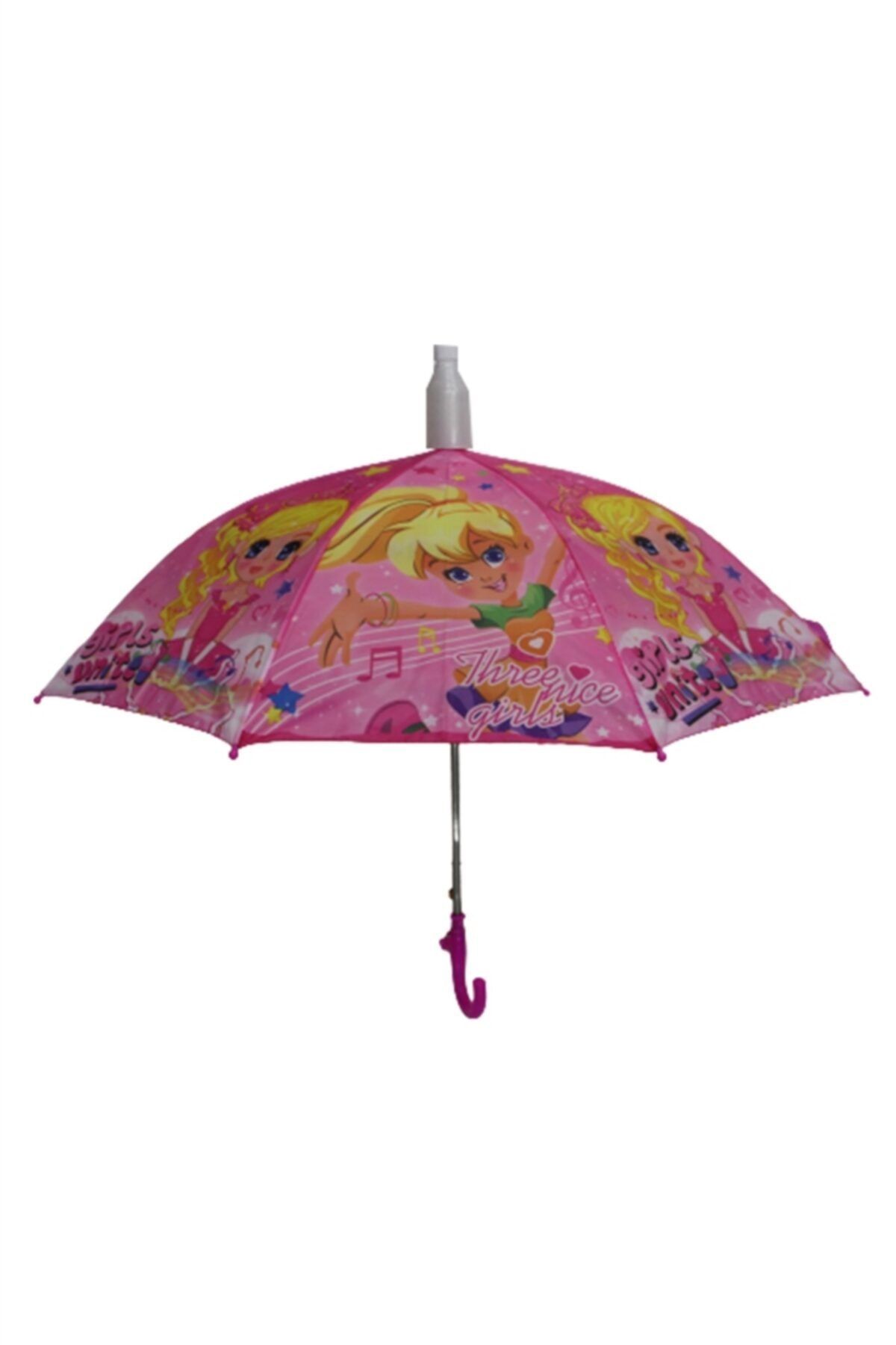Marlux Bardaklı Korumalı Kız Çocuk Pembe Baskılı Şemsiye M21marc60r001