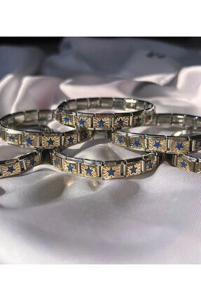 Gece Serisi Mavi Yıldız Italyan Bileklik Charm Image 3