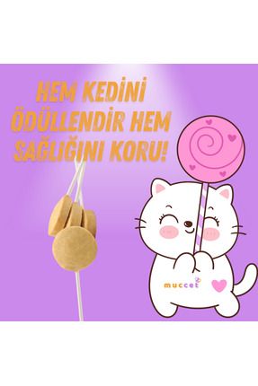 Muccet 15li Kutu Kedi Lolipopu Malt Destekli Kedi Ödülü Image 2