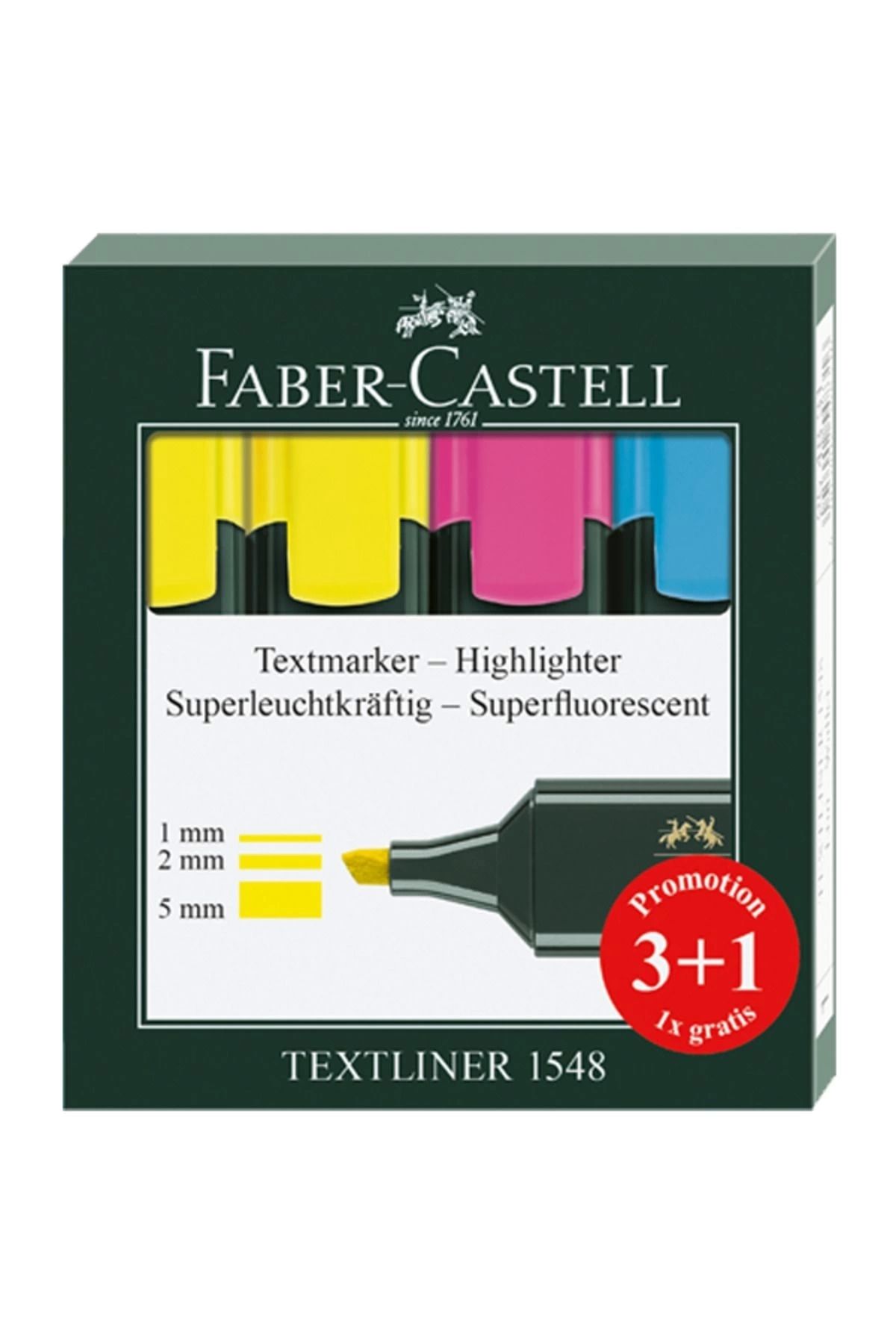 Faber Castell1546 3 1Fosforlu Kalem Set / 254...