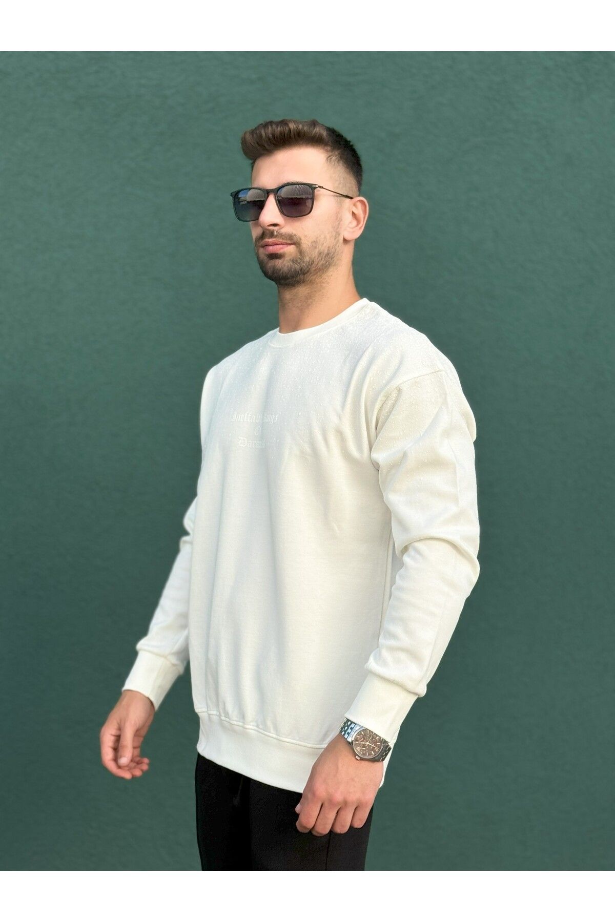 Desenli Erkek Sweatshirt