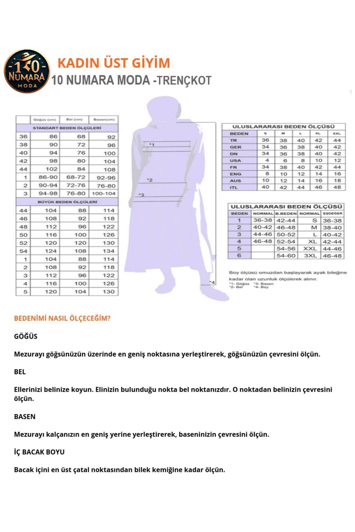 10numaramoda Kadin Ceket Etek Ikili Takim Kruvaze Yaka Pamuklu Su Geçirmez Trençkot 10nmr648