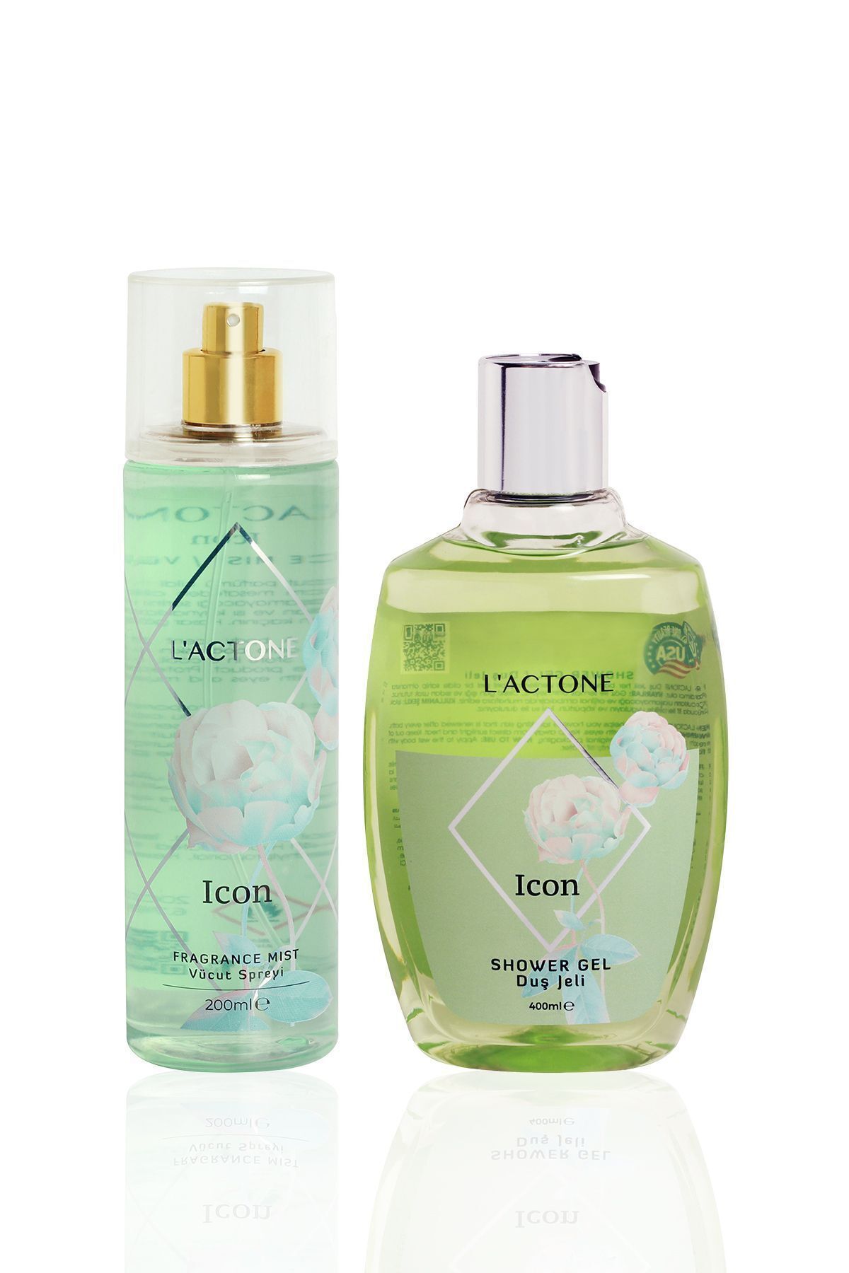 L'ACTONE Icon Body Spray &Shower Gel 2'li Set...