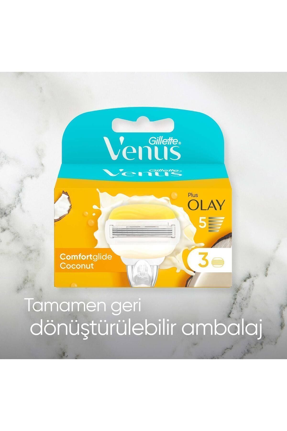 Venus Comfortglide Olay Kadın Tıraş Makinesi 3'lü Yedek Başlık