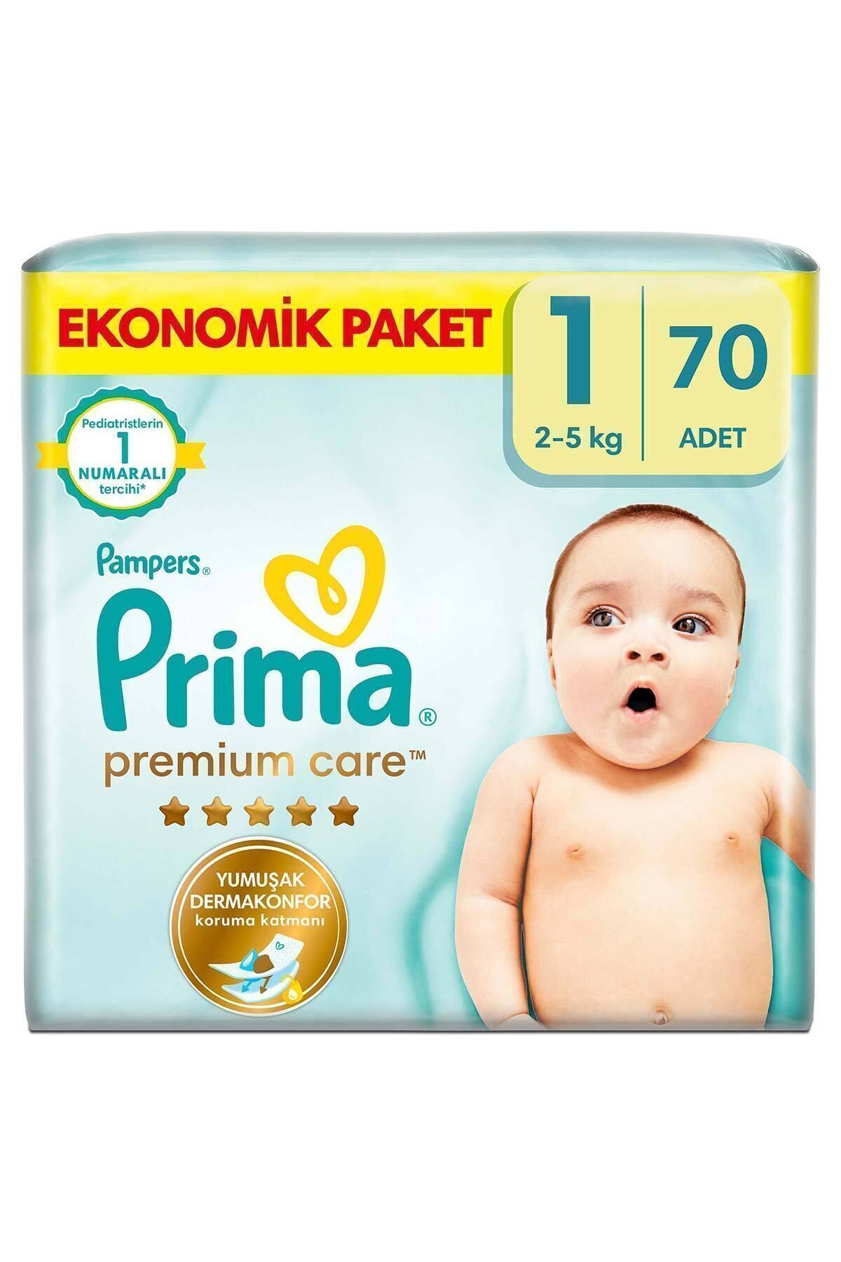 PrimaBebek Bezi Premium Care1 Beden 70 Adet Y...