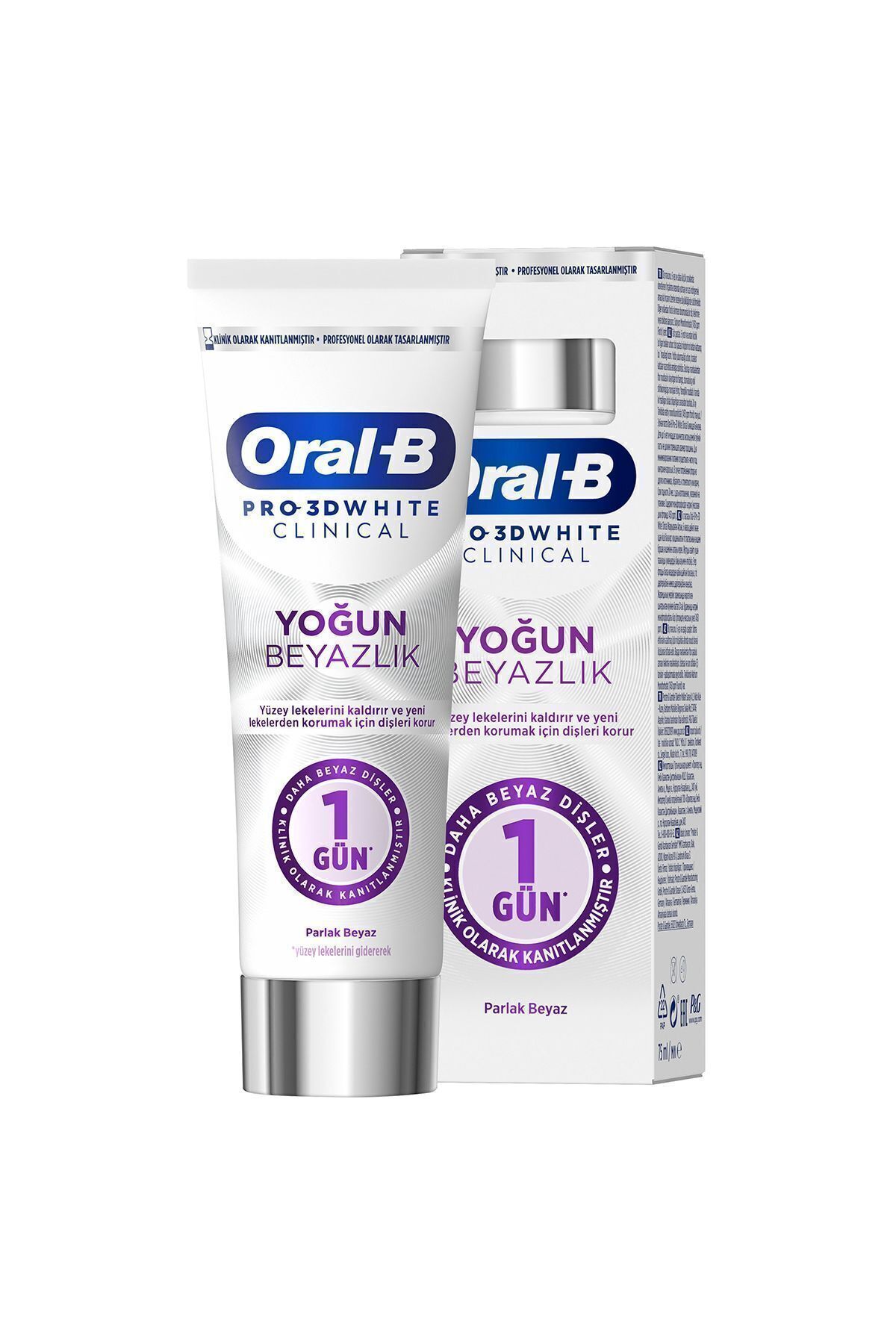 Pro 3D White Clinical Yoğun Beyazlık Parlak Beyaz Diş Macunu 75 ml