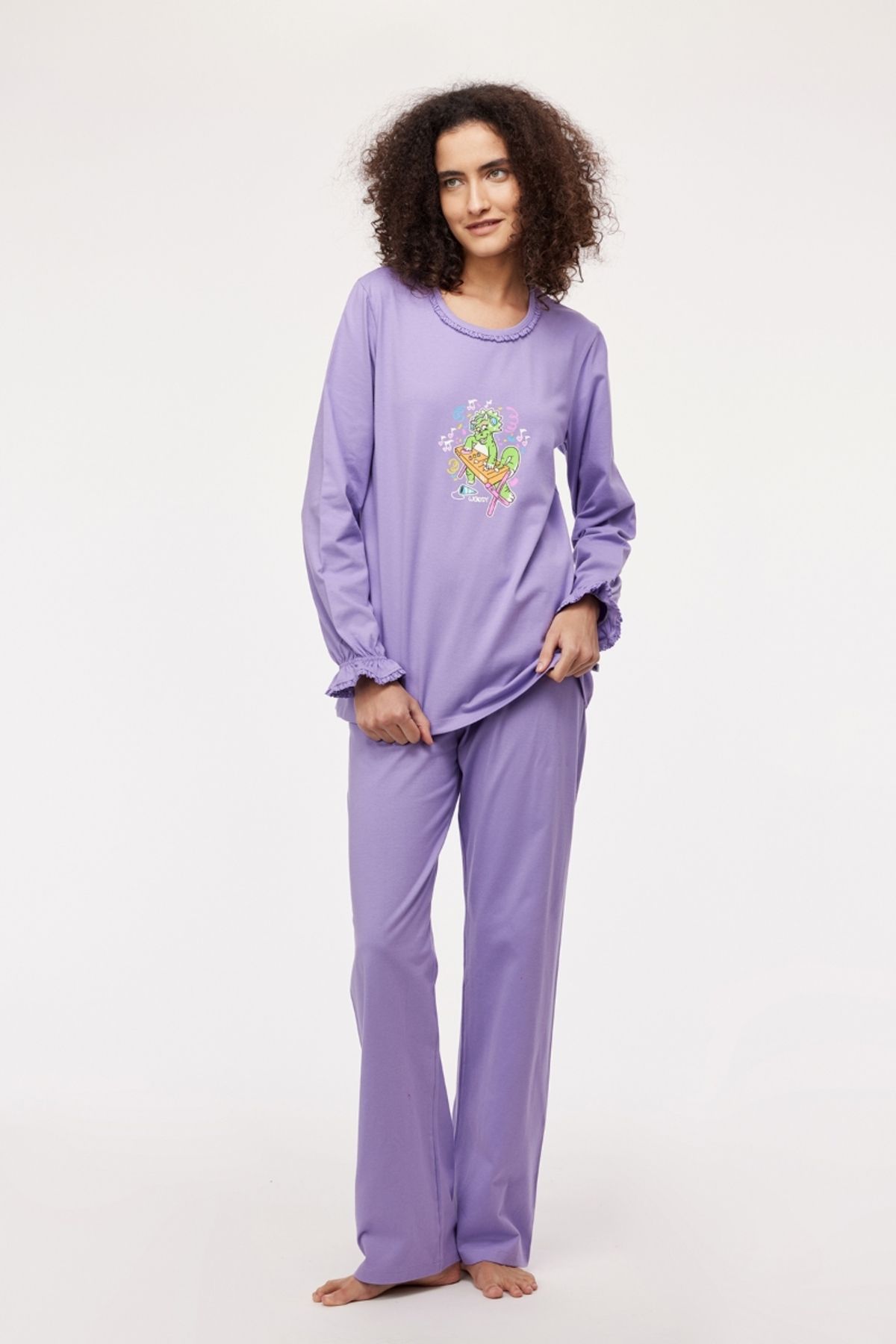 WoodyKadın Pijama-Plh -320-Lila