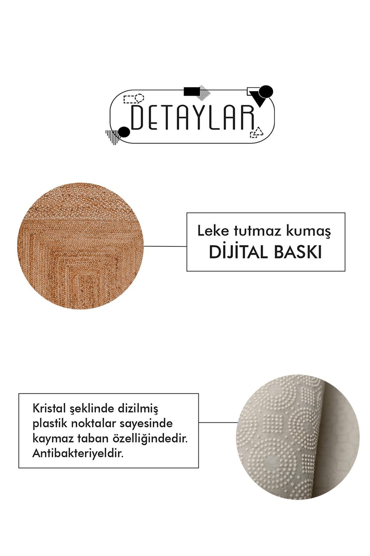 Dijital Baskı Kaymaz Yıkanabilir Salon Halısı Mutfak Halısı Koridor Halısı Yolluk