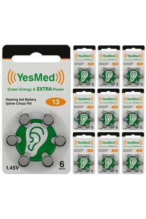 Extra Power 13 Numara İşitme Cihazı Pili (10 Paket x 6 Adet = 60 Adet Pil) Image 0