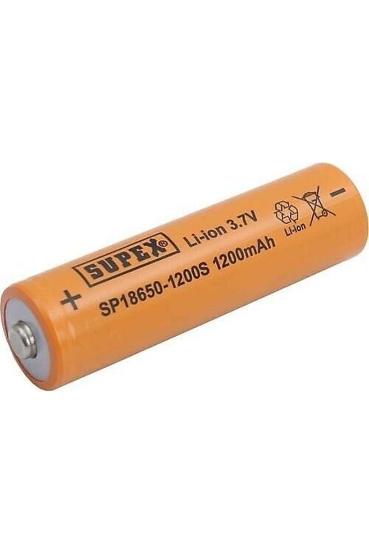 Supex 18650 3.7 Volt 1200 MaŞarjlı Pil