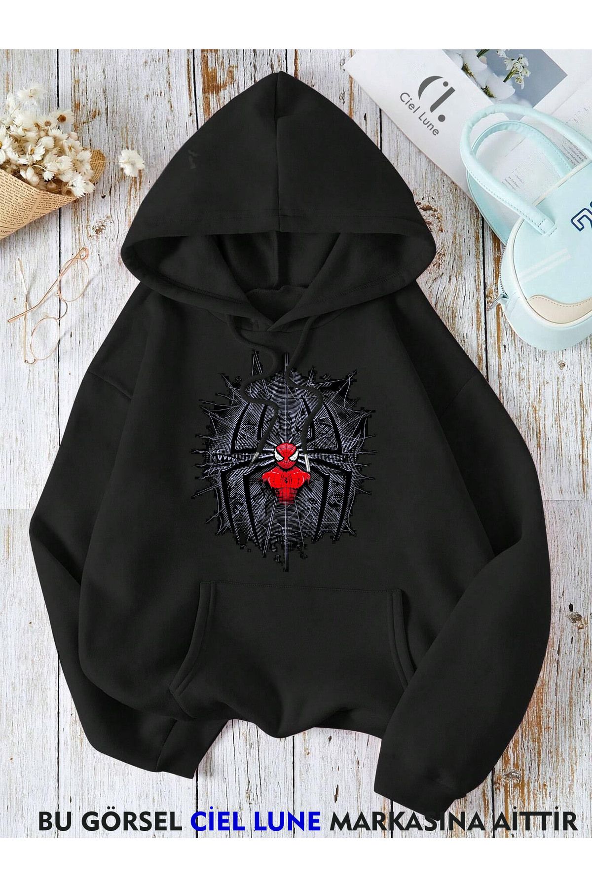 NEVERMIND Unisex SpidermenVenıom Oversize Bas...