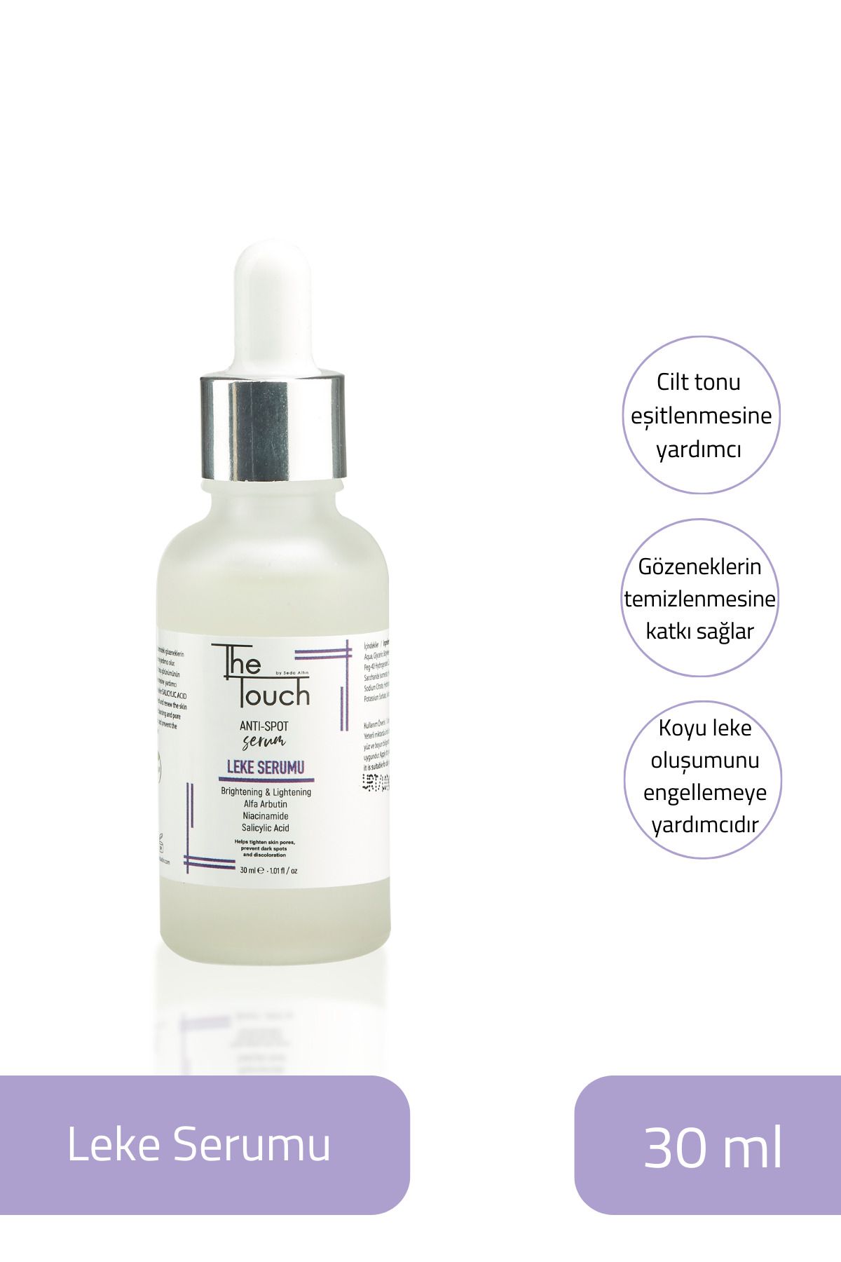 Leke Serumu - Anti Spot Serum Alpha Arbutin, Niacinamide, Salicylic Acid, Aydınlatıcı Serum 30 ML