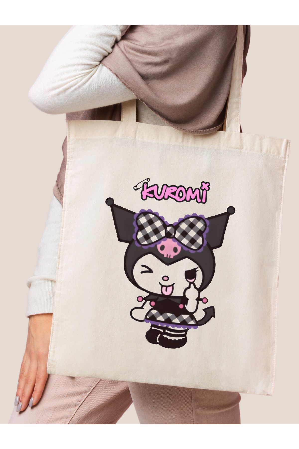 CemiraKuromi Tasarım ToteBag Bez Çanta