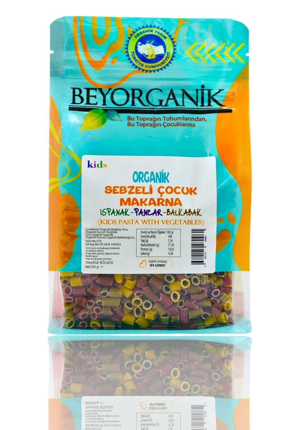 BEYORGANİKOrganik ÇocukMakarna Sebzeli 350gr