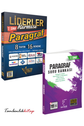 7.Sınıf Paragraf Soru Deneme Seti Liderler Karması (Güncel Baskı) Image 0