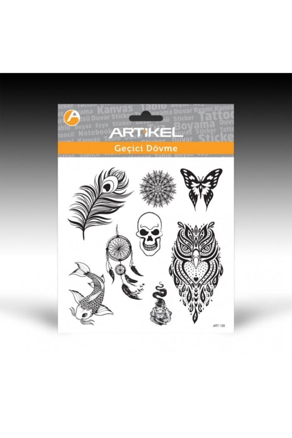 Artikel ART-120 Geçici Dövme 15,5x15,5 cm , Geçici Tattoo