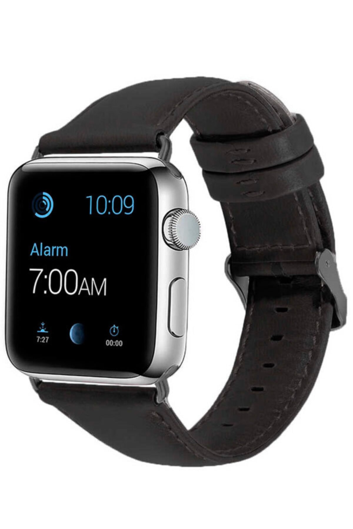 Apple Watch 1 2 3 4 5 6 Se 44 Mm Deri Tokalı Kordon Kayış No7 Ve Popsocket