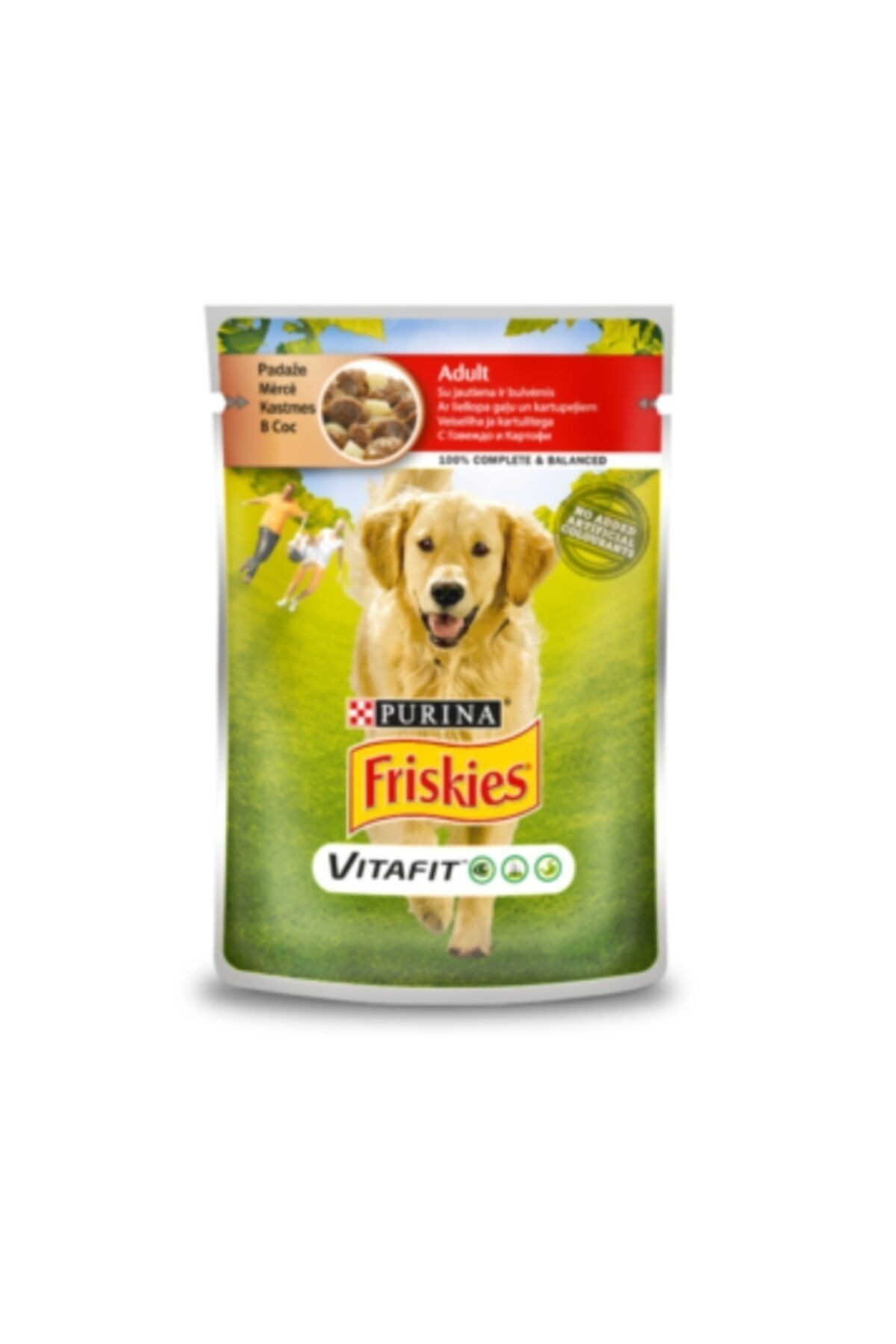 Purina Friskies Adult Kuzulu Pouch Yetişkin Köpek Konservesi 100 gr 12 Adet