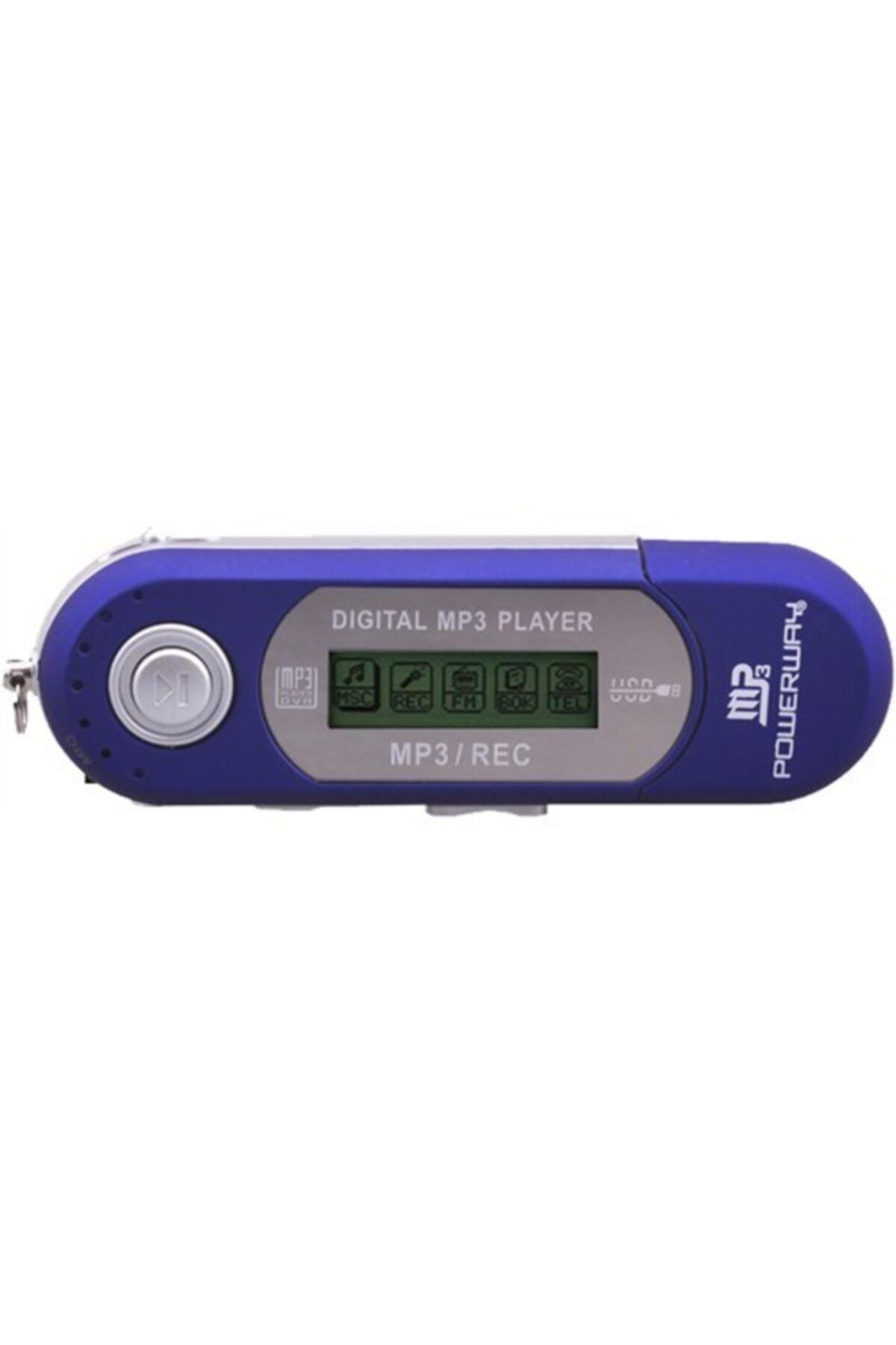 POWERWAY Pw01 Fm Radyolu Pilli 4gb Dahili Hafızalı Usb Girişli Müzik Mp3 Player Çalar