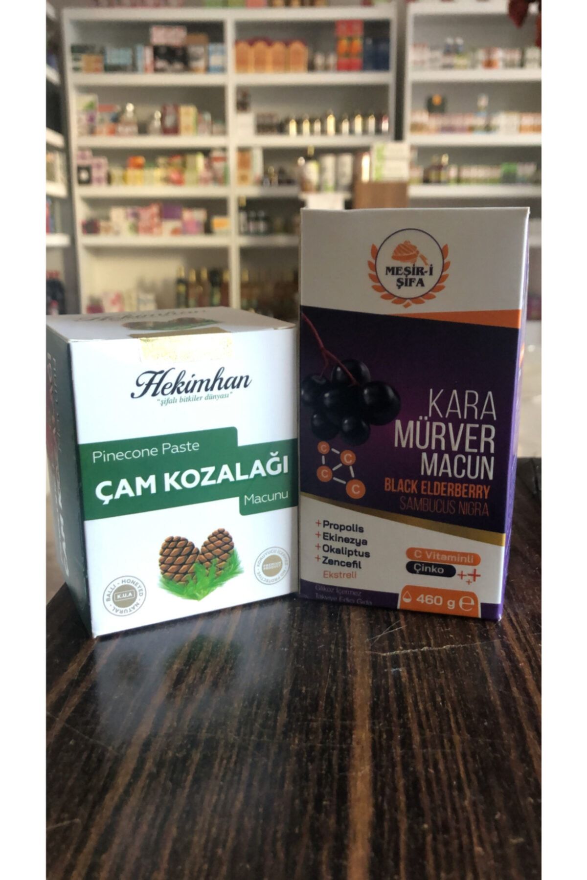Hekimhan 1 Adet Çam Kozalak Macunu 1 Adet Kara Mürver Macunu
