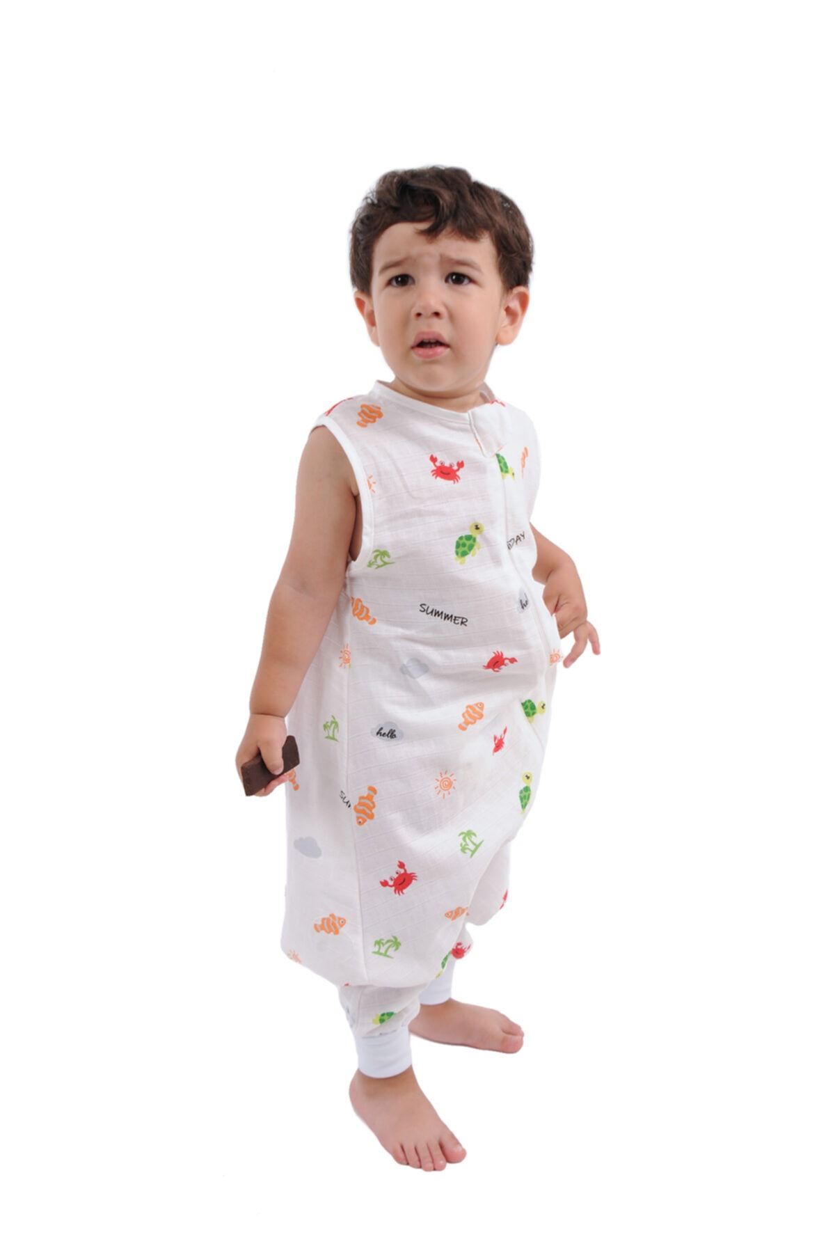 Enhitbaby Çocuk Bebek Yazlık Baharlık Uyku Tulumu  Müslin 0,5 Tog