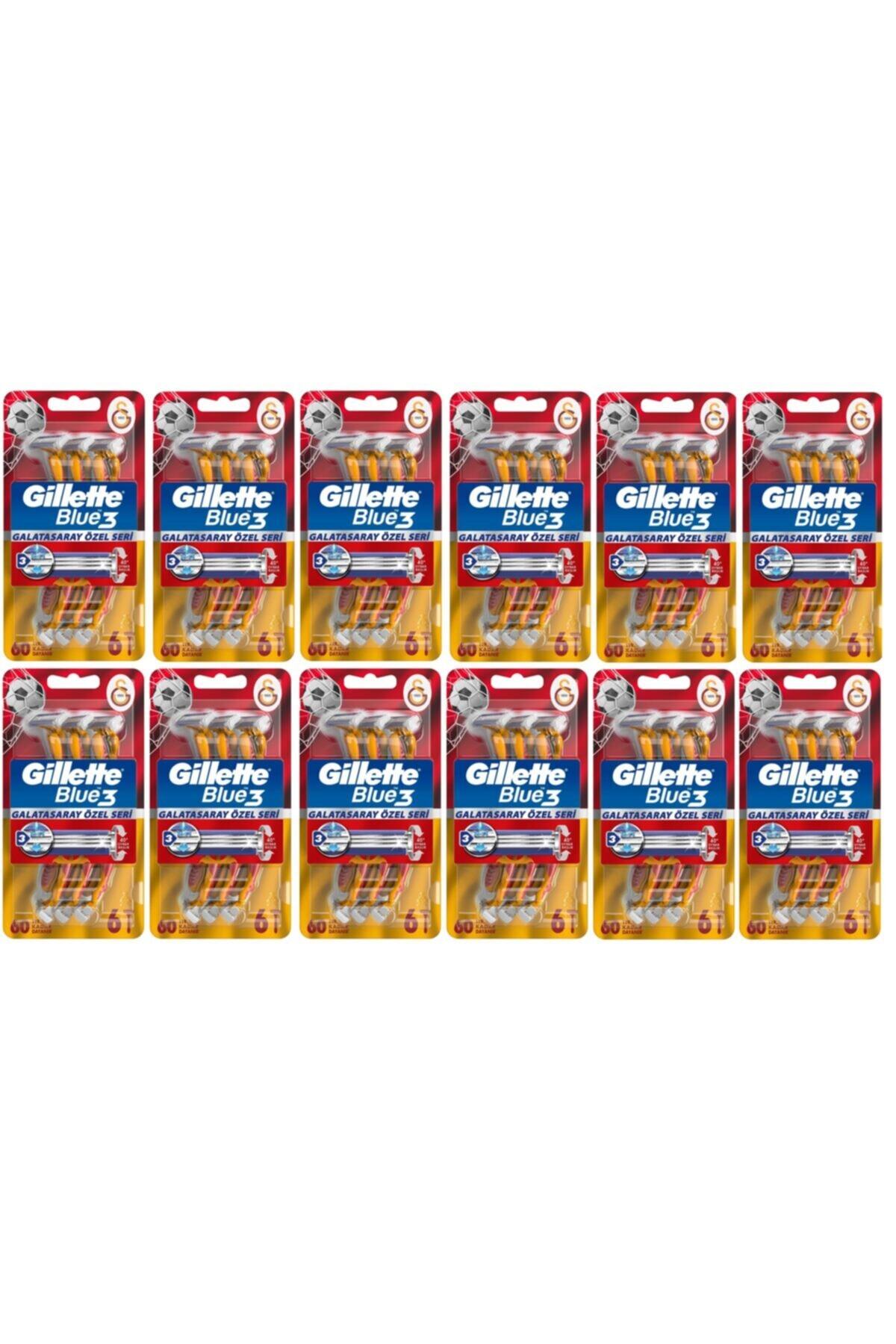 Gillette Blue3 6lı Galatasaray Taraftar Paketi X 12 Adet