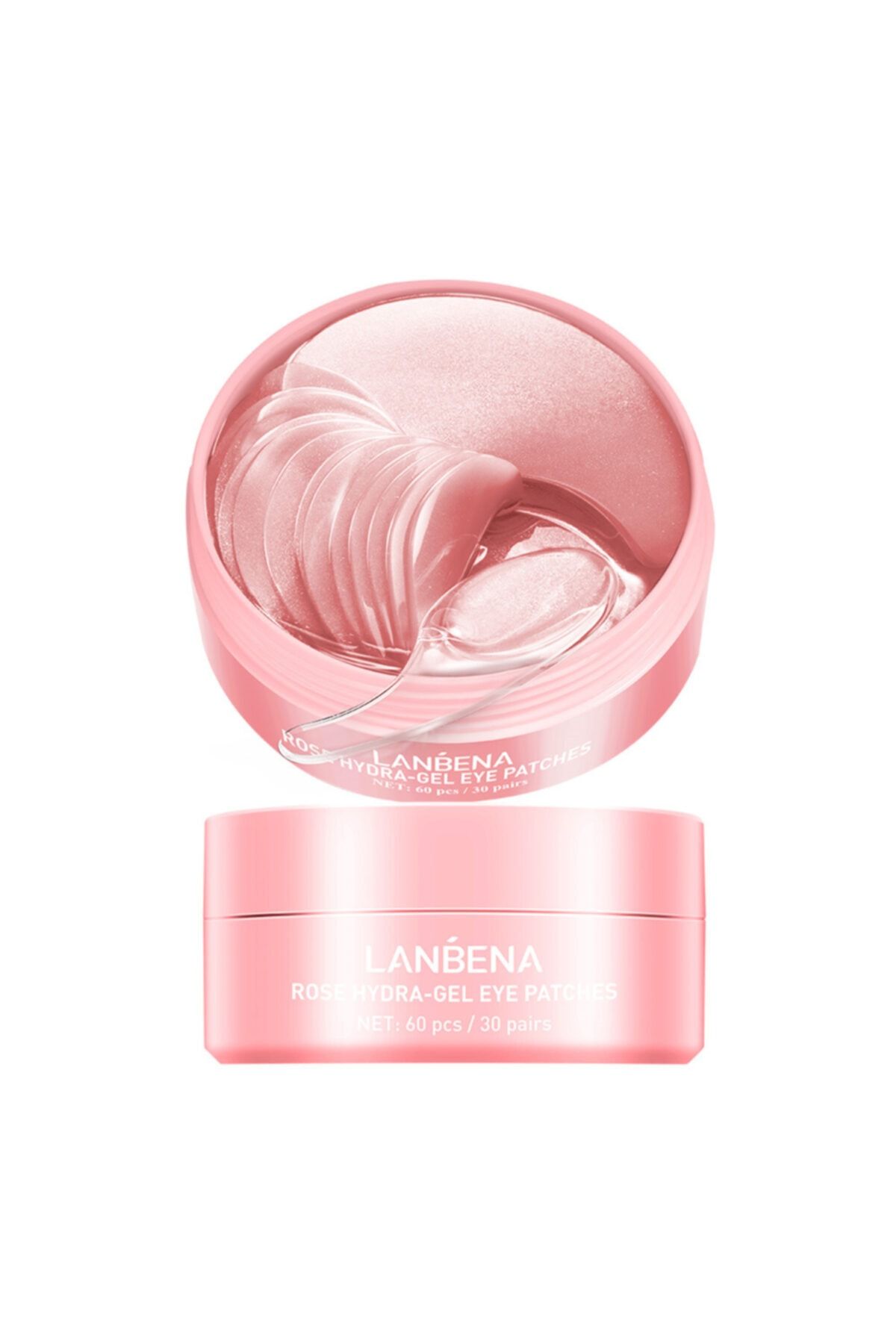 LANBENA Hydra-gel Gül Özlü Kırışıklık Önleyici Göz Maskesi - 60 Adet