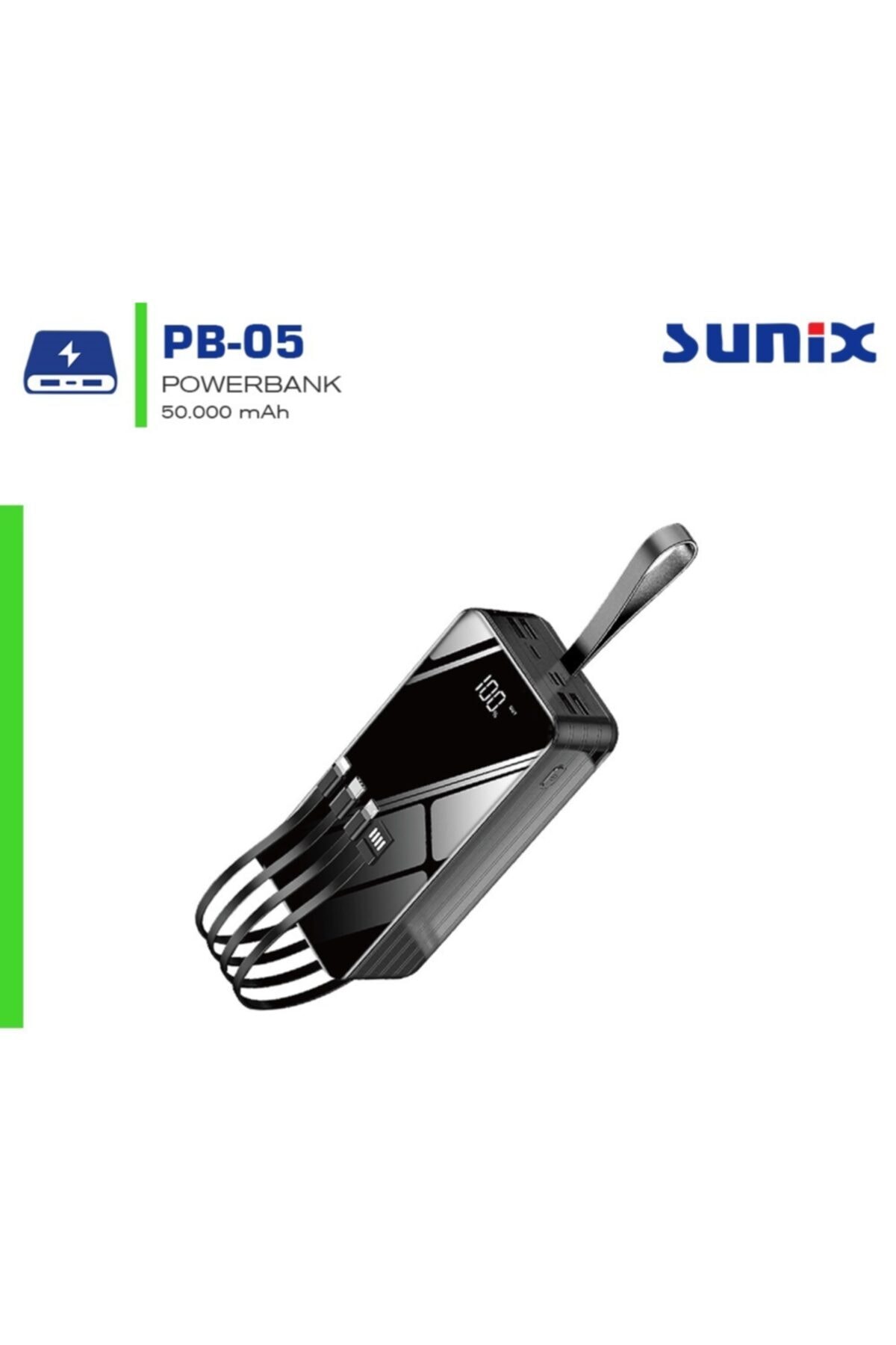 Sunix Powerbank 50.000 Mah Süper Kaliteli Aynı Anda 3 Cihazı Şarj Eder