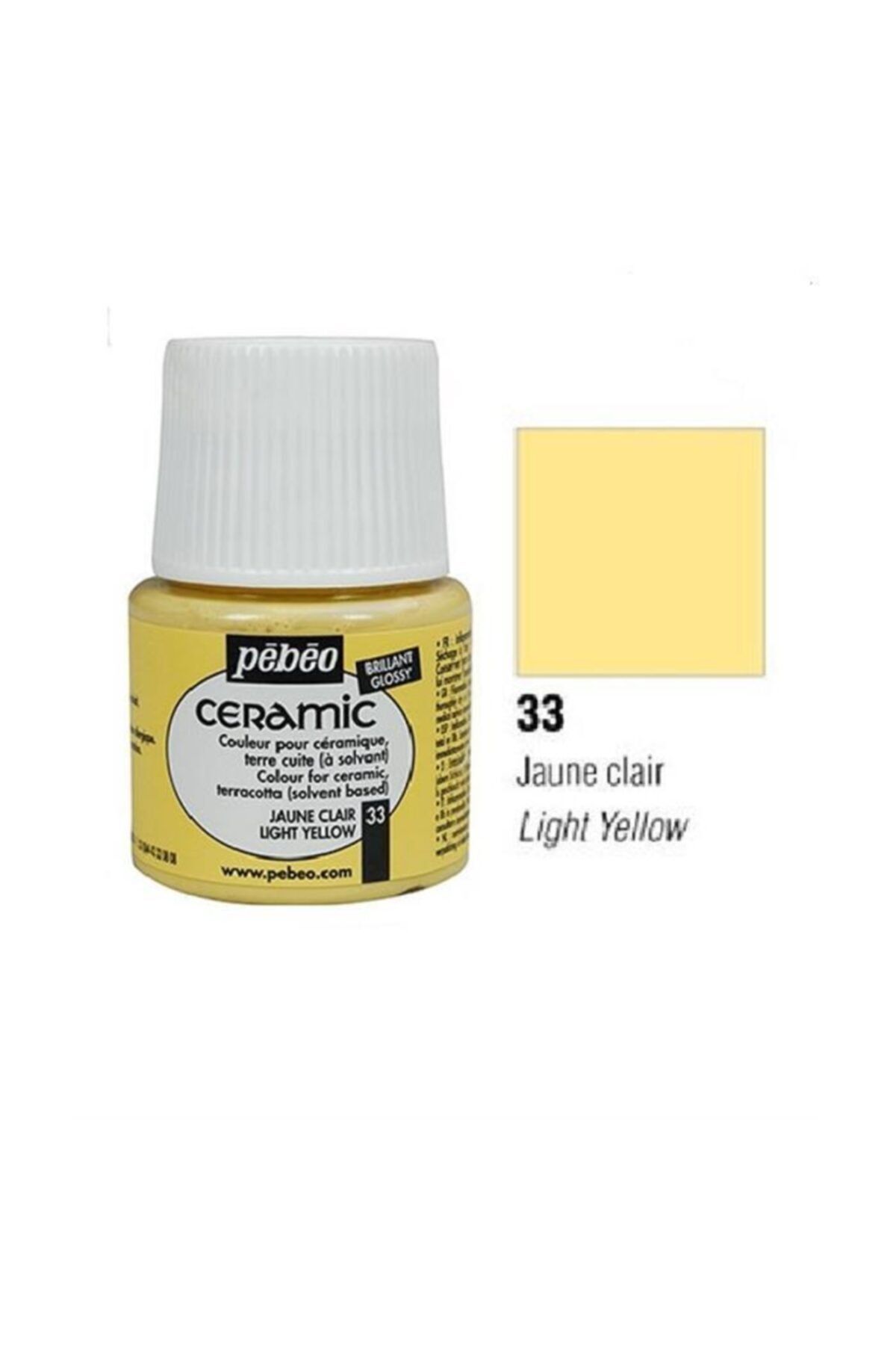 Pebeo Seramik Boyası Light Yellow 033