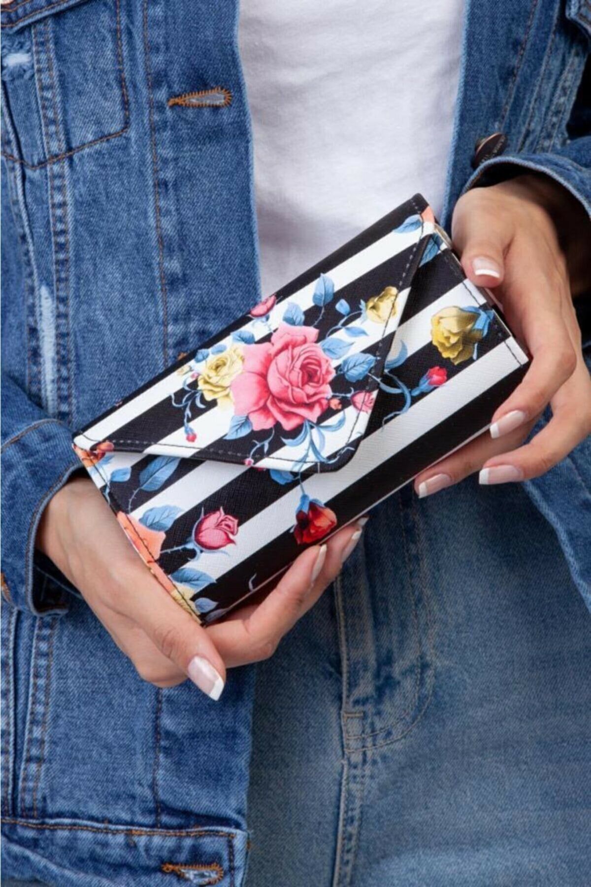 efnanstore Efnan Store Desenli Abiye Çanta