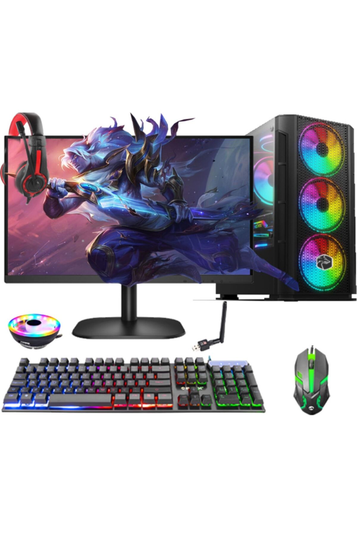 Aizen Gx88 I5-3470 16gb 500hdd Gtx 750ti 21,5 Monitör