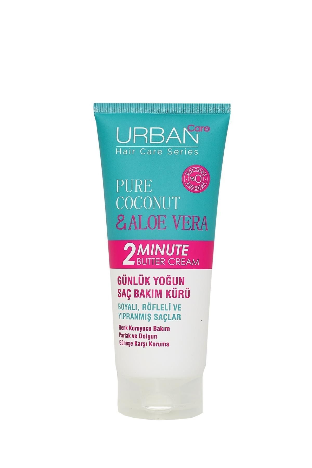 Urban Care Pure Coconut Aloe Vera 2 minute Butter Cream Günlük Yoğun Saç Bakım Kürü 200ml