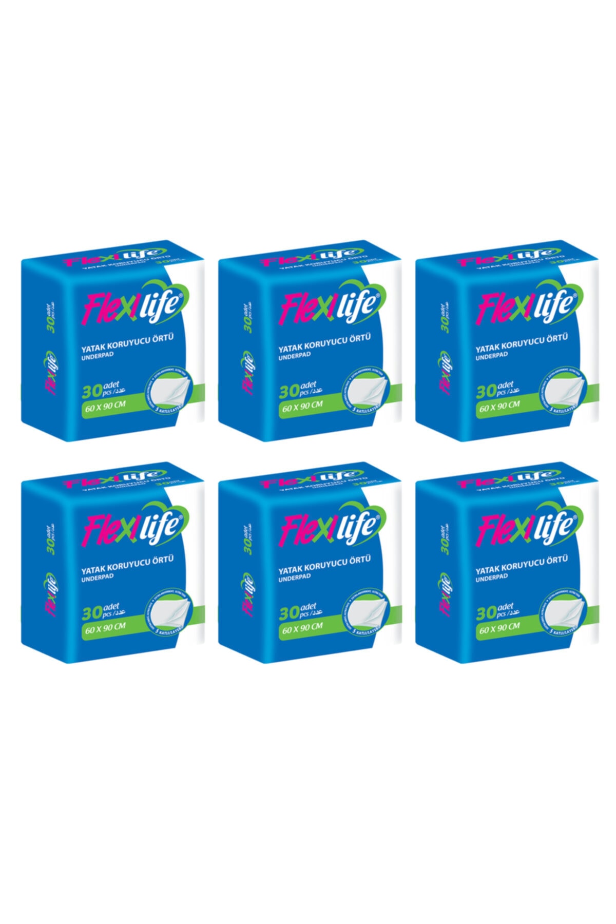 Flexi Life Hasta Altı Yatak Koruyucu Örtü 60x90 Cm 180 Adet