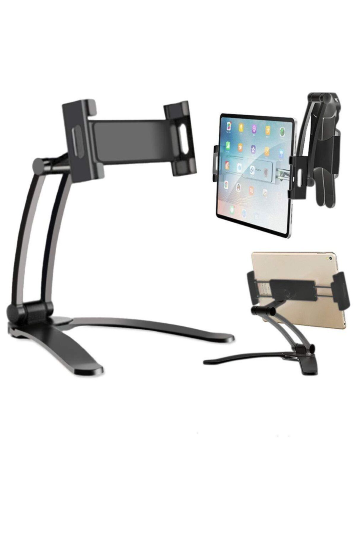 Ecuy Masaüstü & Duvar Tipi Telefon Ve Tablet Tutucu Stand 360 ° Çok Fonksiyonlu Telefon Ve Tablet Standı