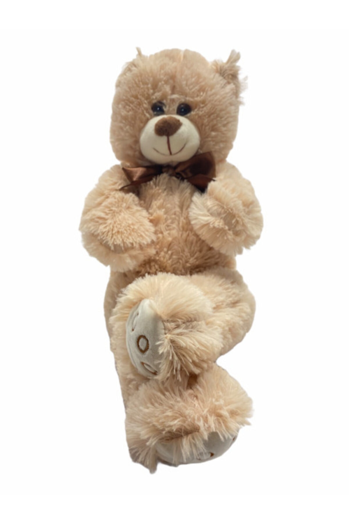 hepsipatili Bej Uzun Tüylü Yumuşacık Peluş Ayıcık 45 Cm