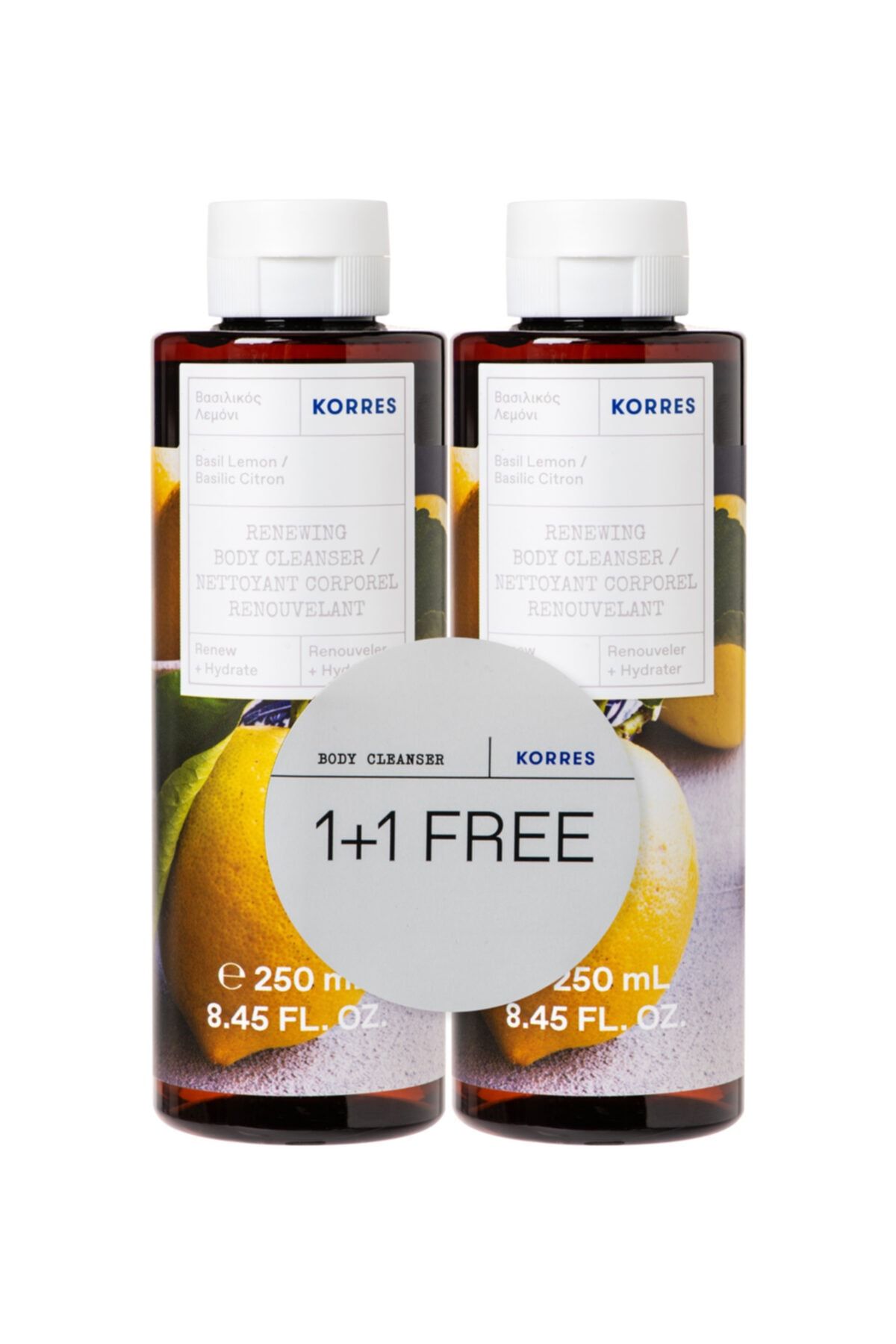 korres Basil Lemon Duş Jeli 2x250 ml