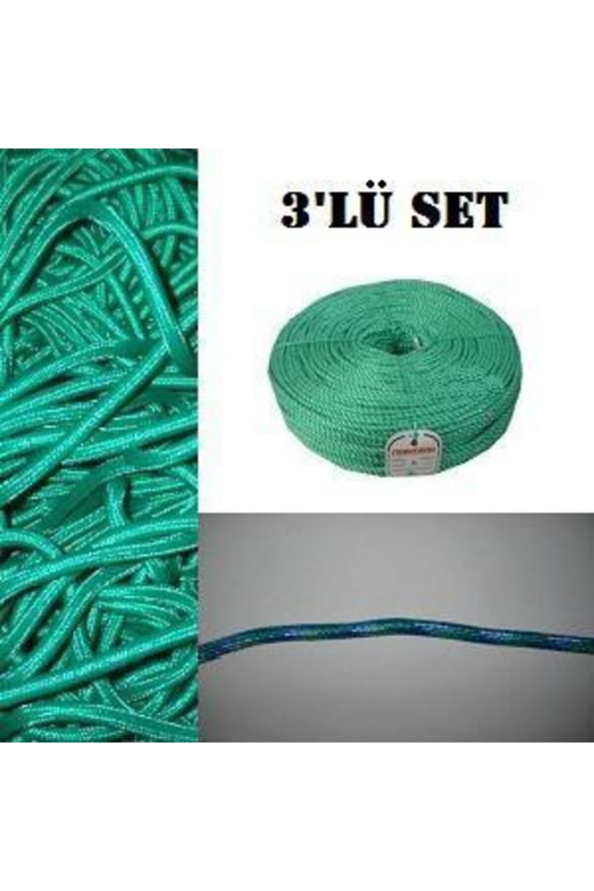EFFE 10 Mm Örme Mantar Yaka 6 Kg Örme Kurşun 4 Mm Halat 3 Lü Set