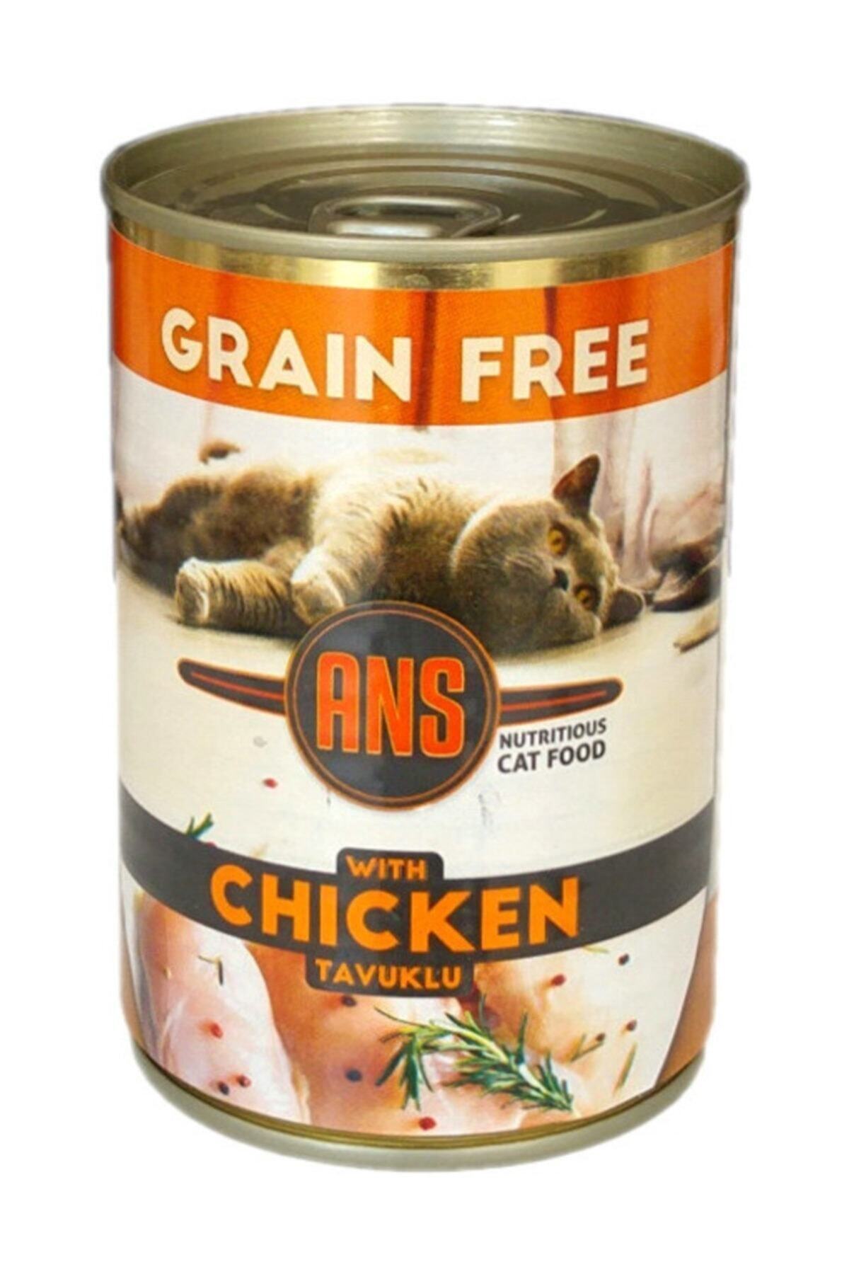 Ans Tahılsız Parça Tavuk Etli Kedi Konserve Mama 415 gr