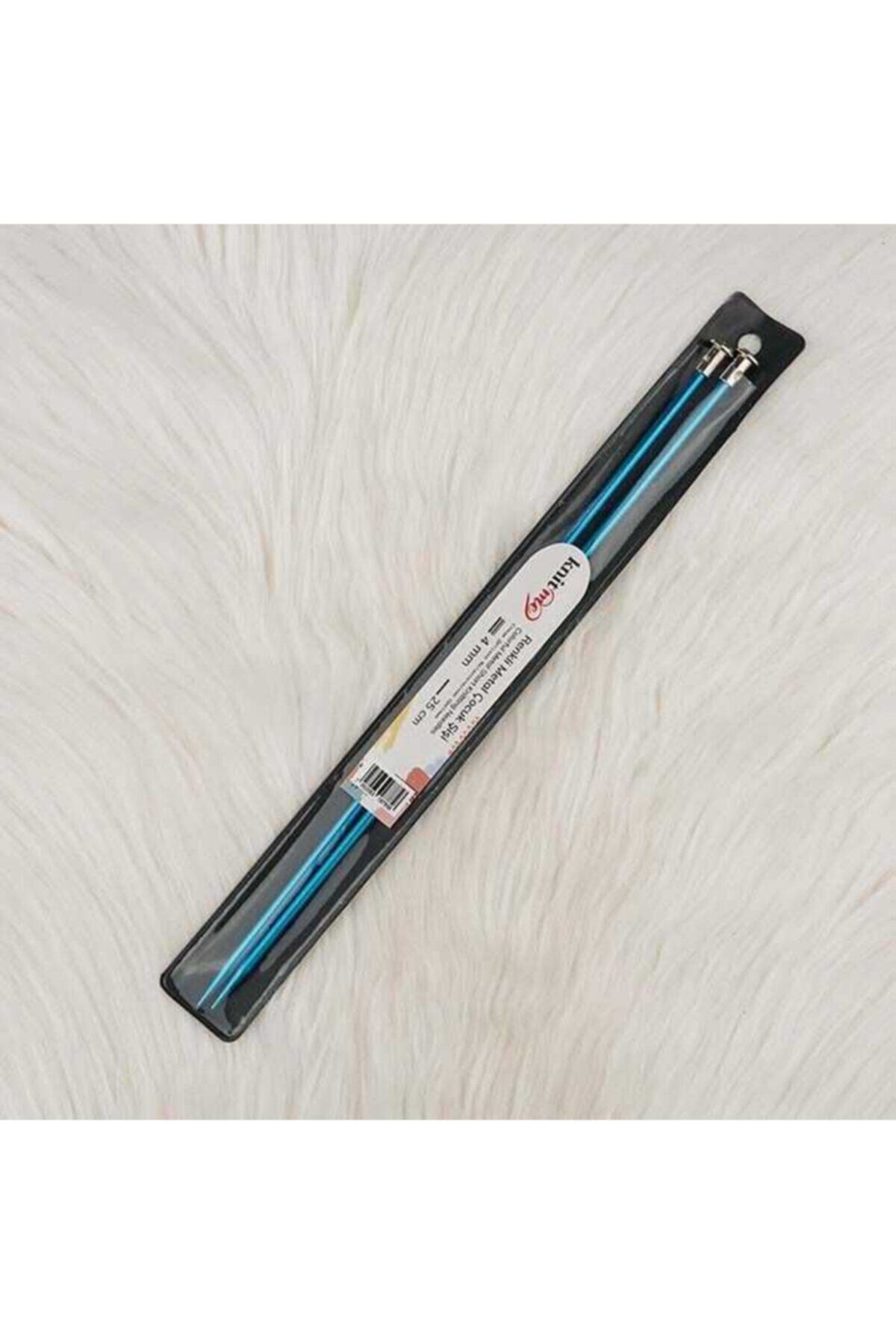 knitme Knit Me Renkli Metal Çocuk Örgü Şişi 25 Cm Asortı 4.00 Mm.