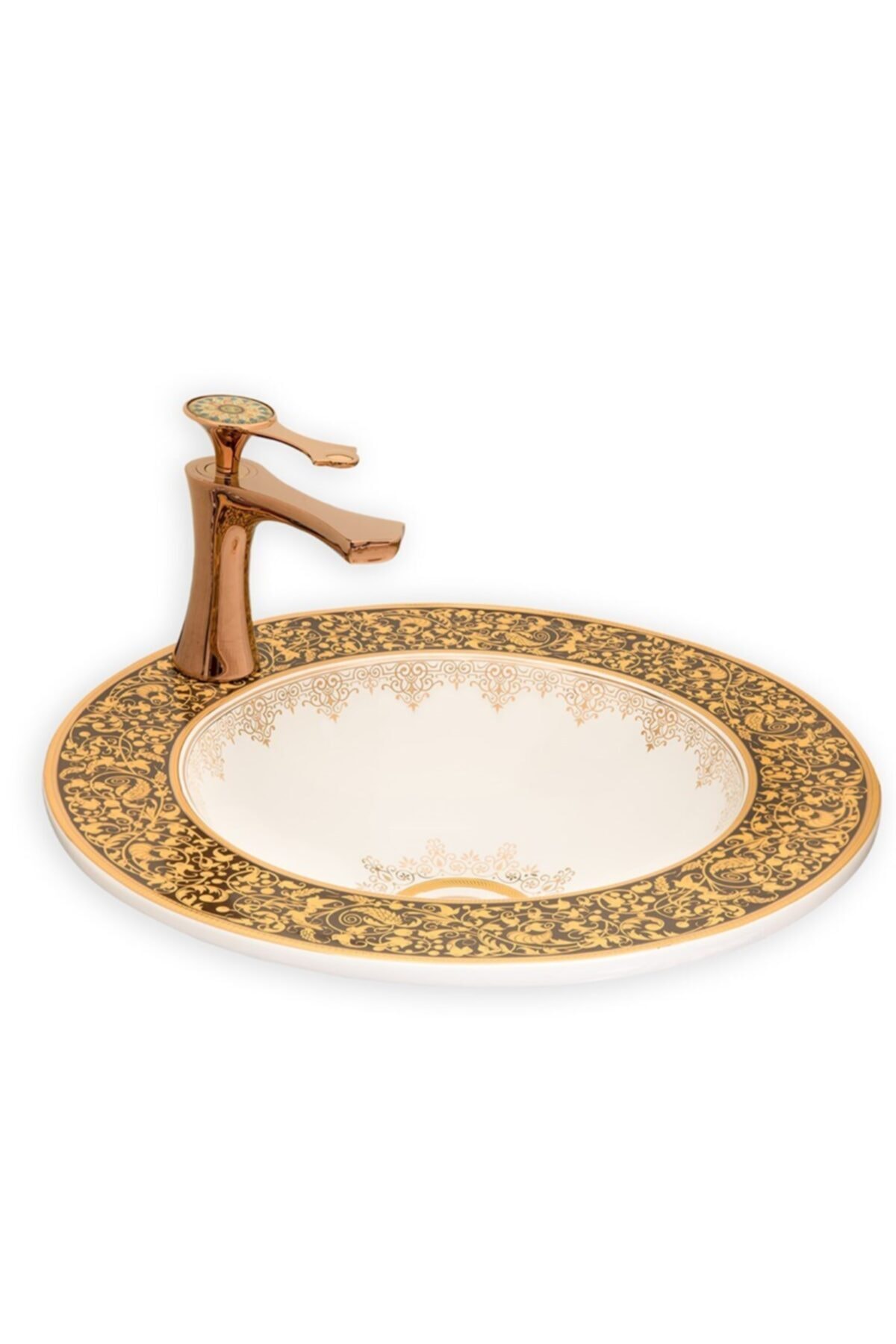 LENA E-3055a Tezgah Üstü Porselen Lavabo
