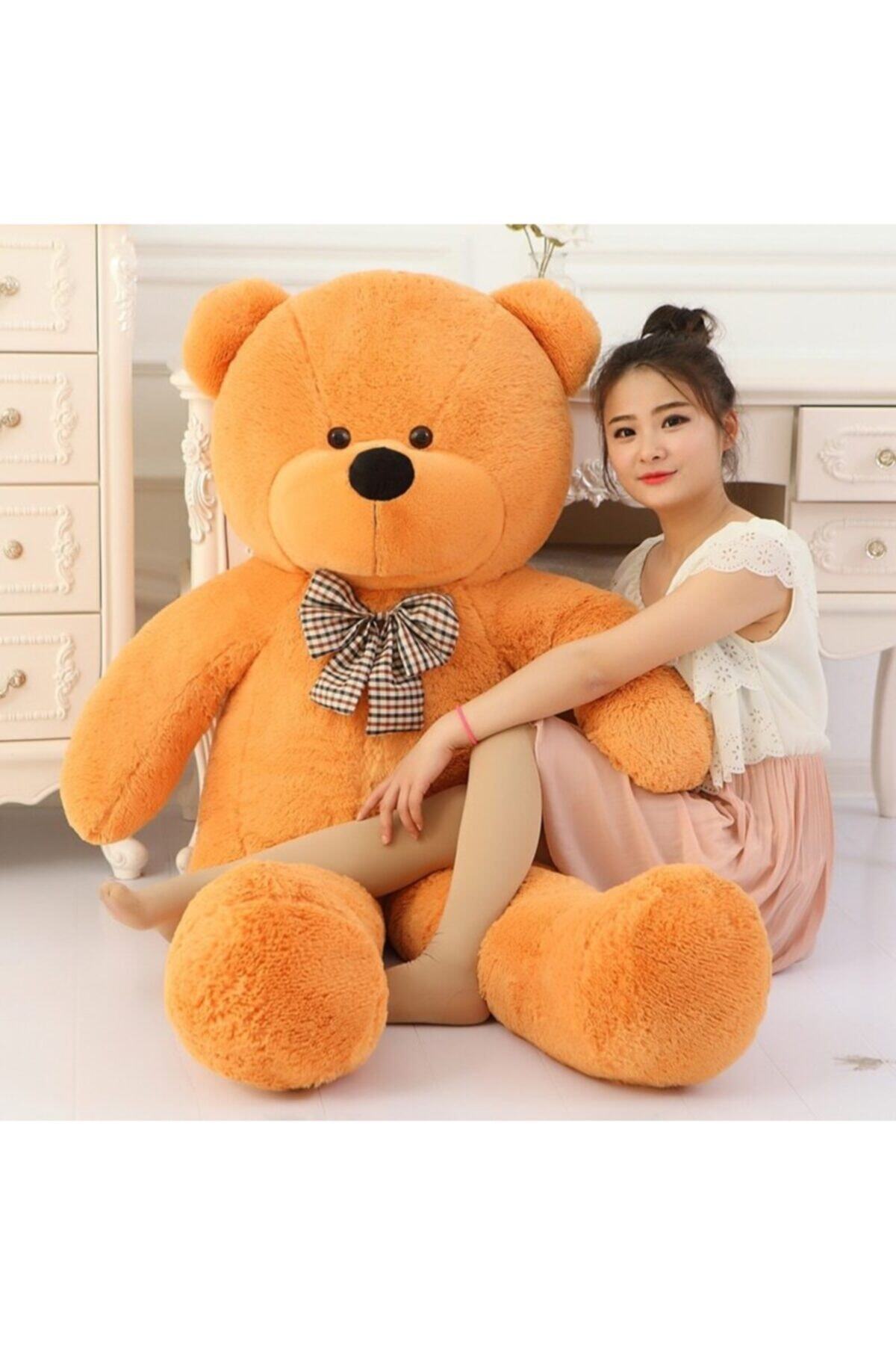 defne oyuncak Papyonlu Büyük Peluş Ayı 135 cm Hediye Ayıcık